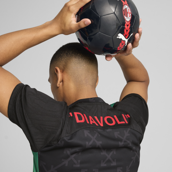 Camiseta prepartido AC MILAN x OFF-WHITE™ para hombre, PUMA Black-For All Time Red, large-ARG