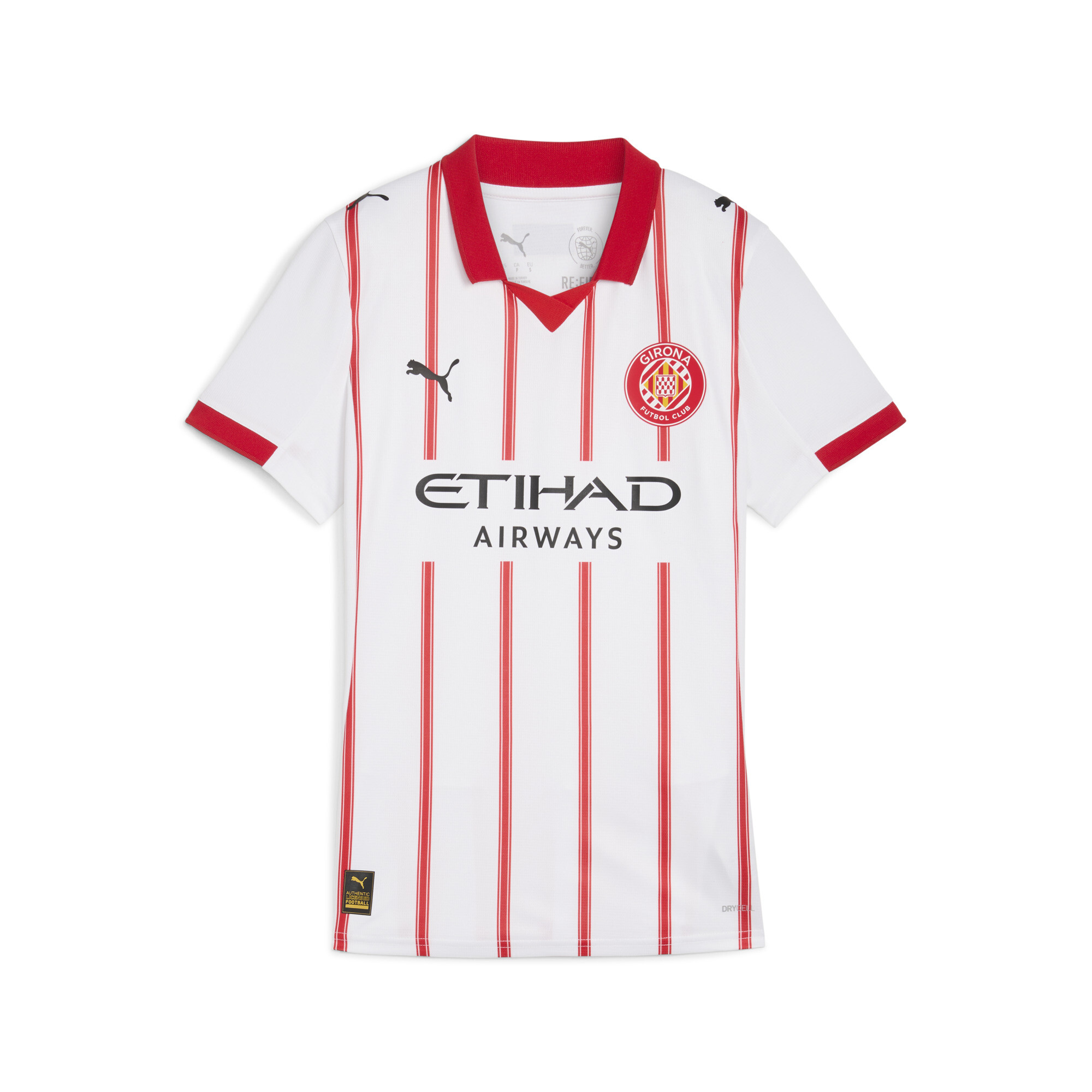 PUMA Girona FC 25/26 thuisshirt voor Dames, Rood/Wit, Maat M thumbnail 3