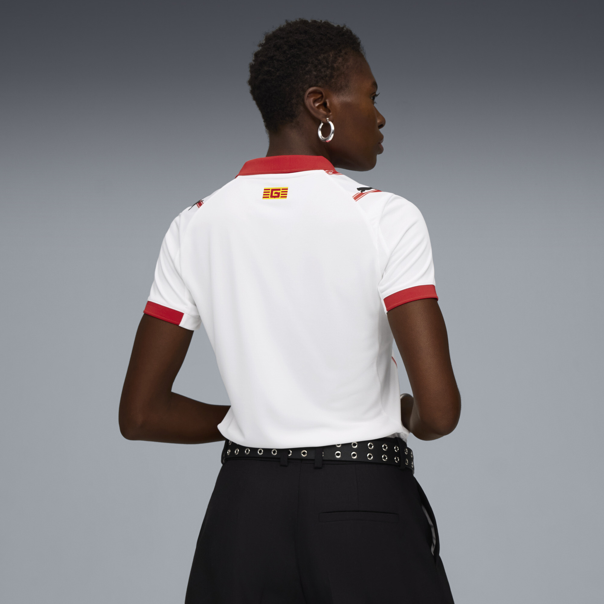 PUMA Girona FC 25/26 thuisshirt voor Dames, Rood/Wit, Maat M thumbnail 5