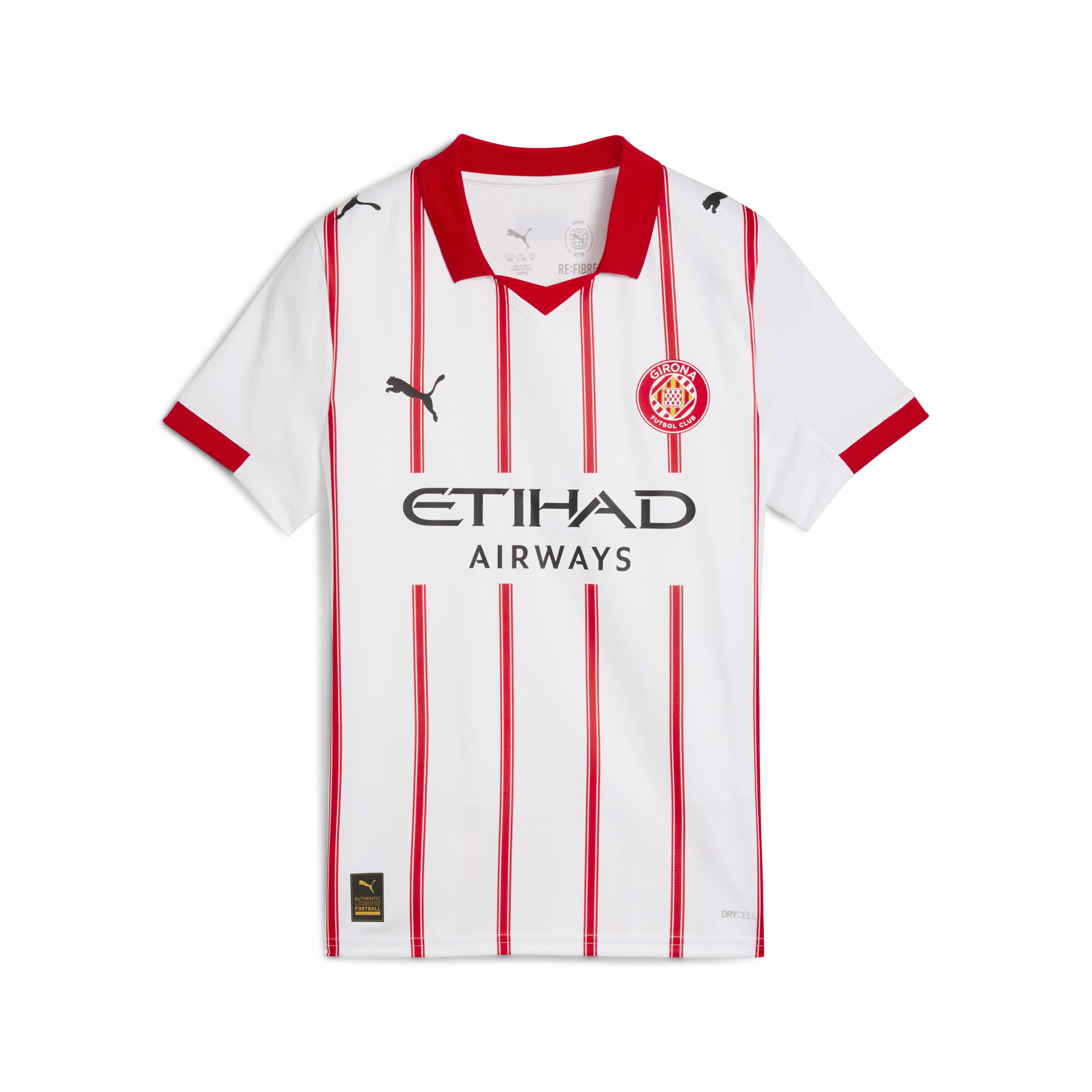 PUMA Girona FC 25/26 thuisshirt, Rood/Wit, Maat 2-3Y thumbnail 3