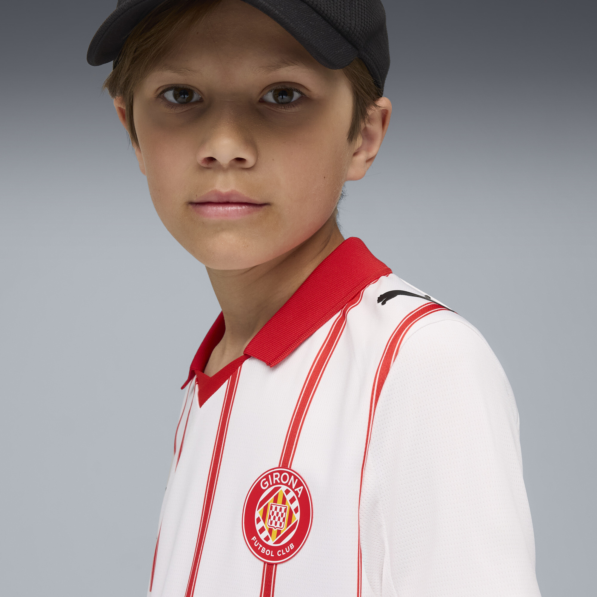 PUMA Girona FC 25/26 thuisshirt, Rood/Wit, Maat 2-3Y thumbnail 6