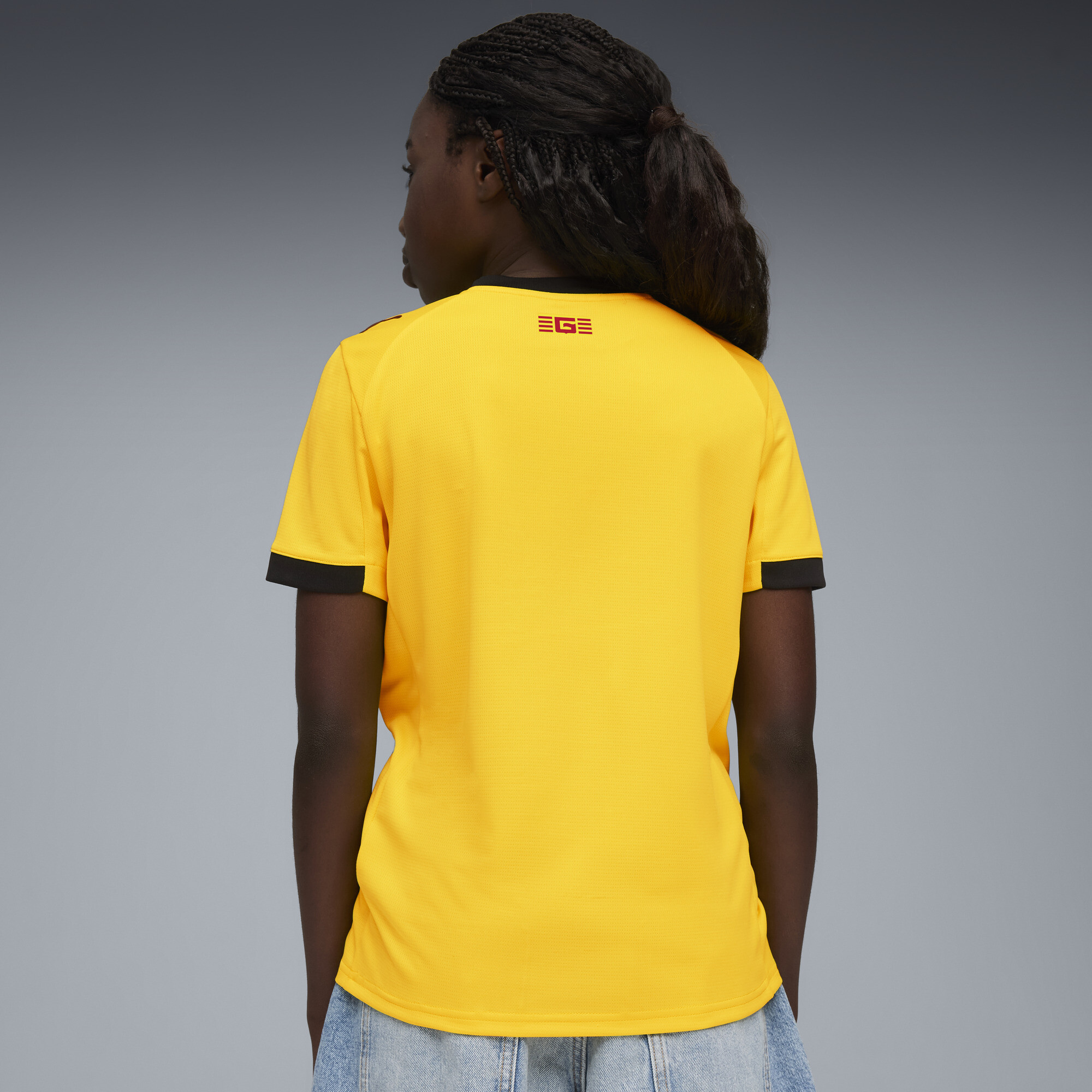 PUMA Girona FC 25/26 uitshirt, Rood/Geel, Maat 5-6Y thumbnail 4