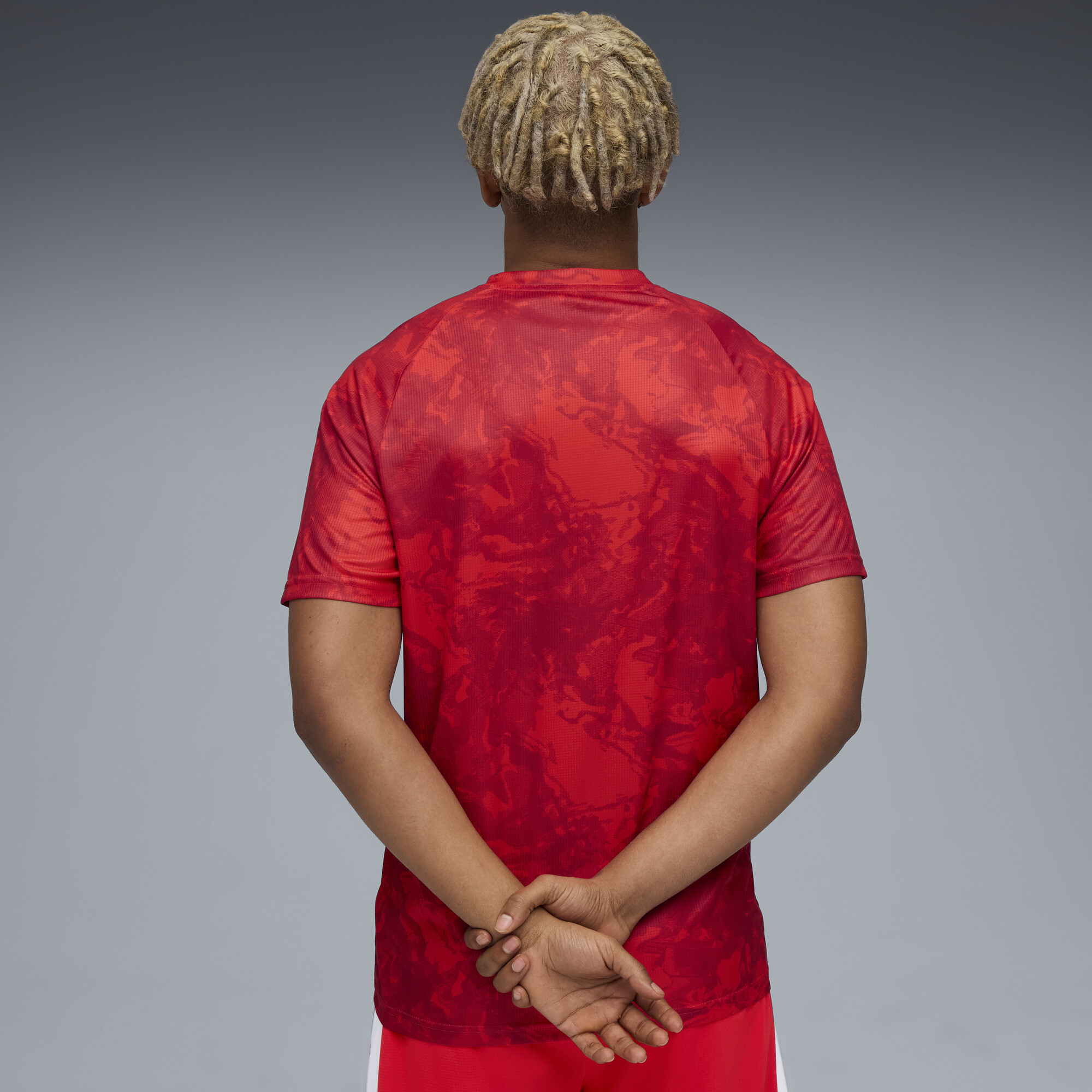 PUMA Girona FC Pre-match shirt voor Heren, Zwart/Rood, Maat XXL thumbnail 3