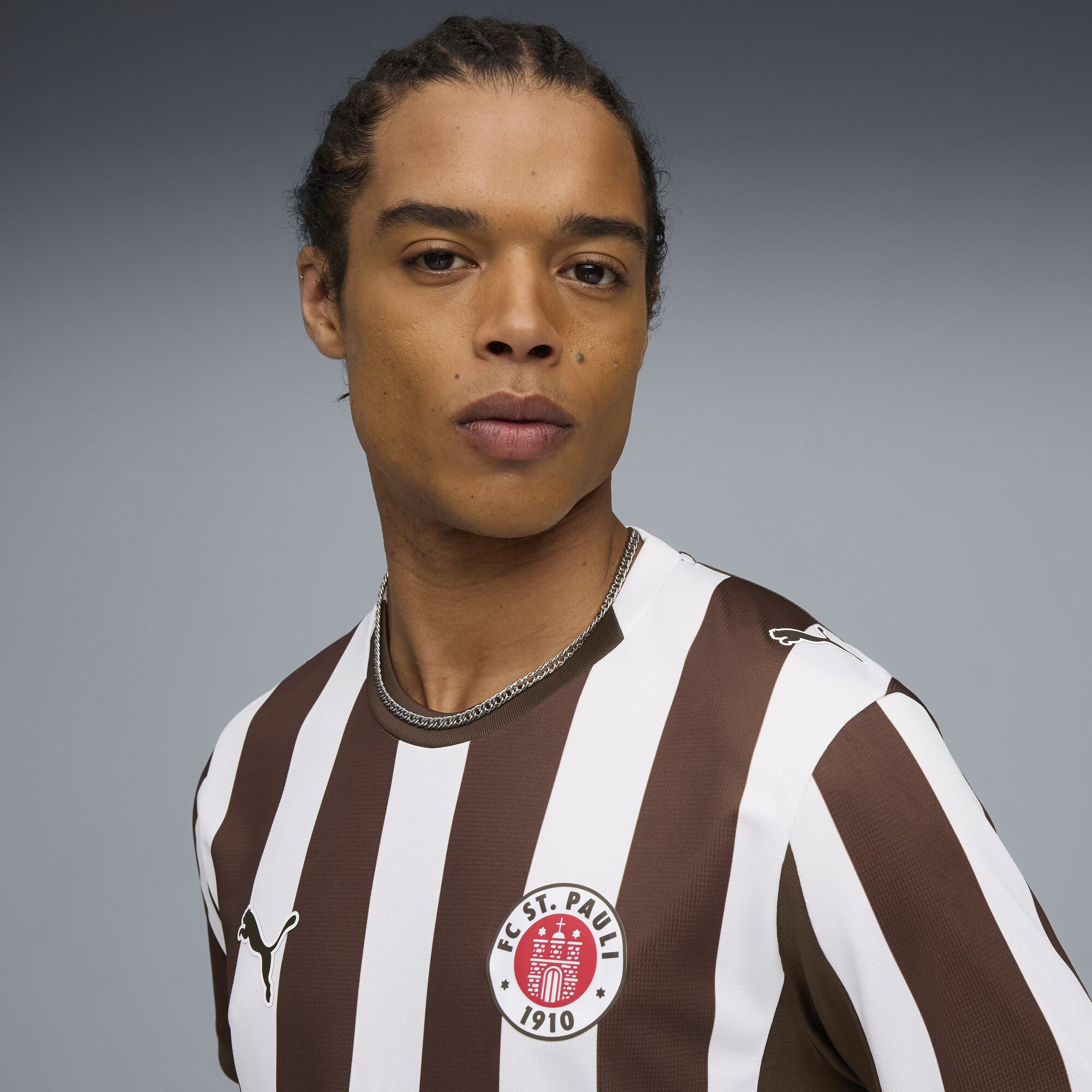 PUMA FC St. Pauli 25/26 thuisshirt voor Heren, Wit/Bruin, Maat M thumbnail 5