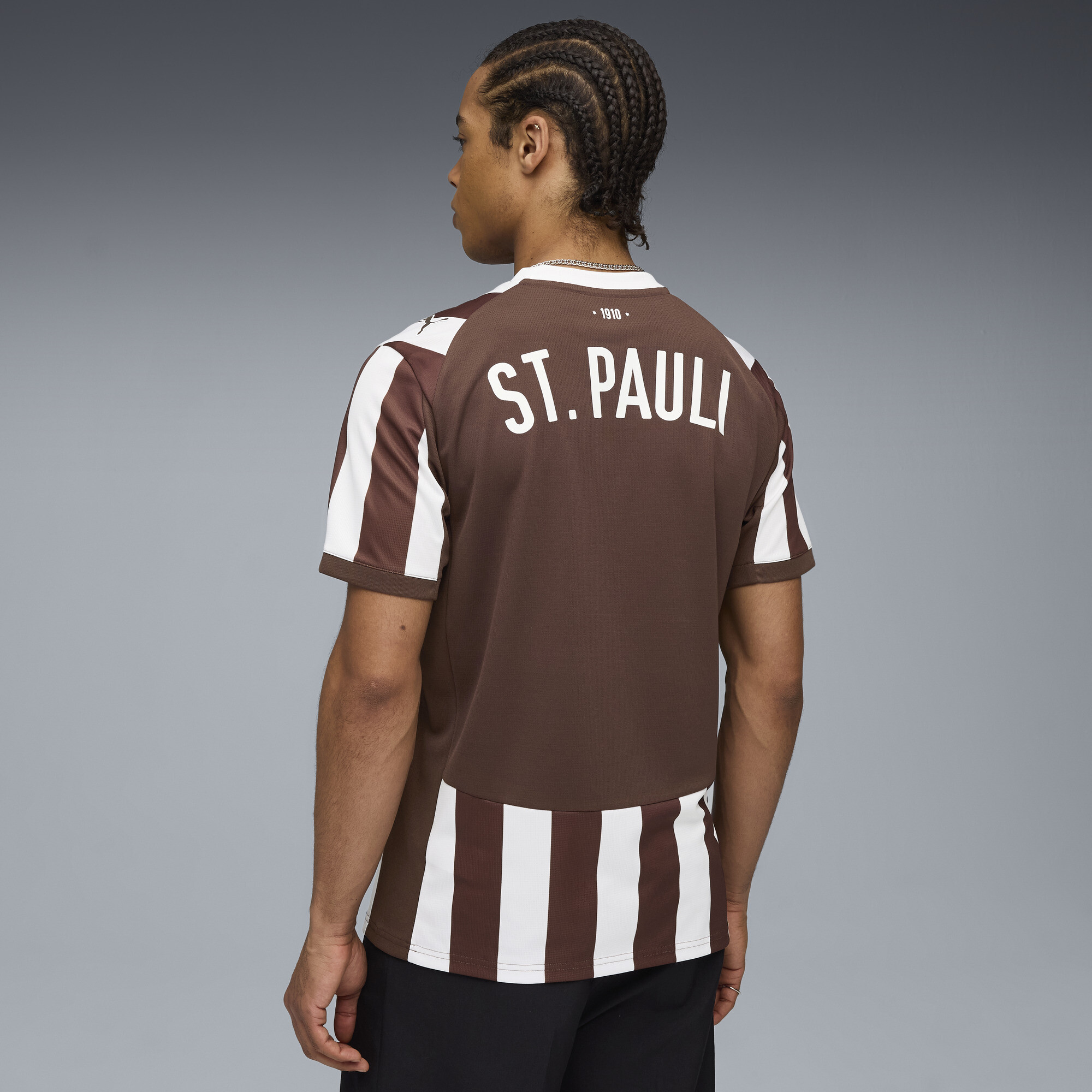PUMA FC St. Pauli 25/26 thuisshirt voor Heren, Wit/Bruin, Maat M thumbnail 3