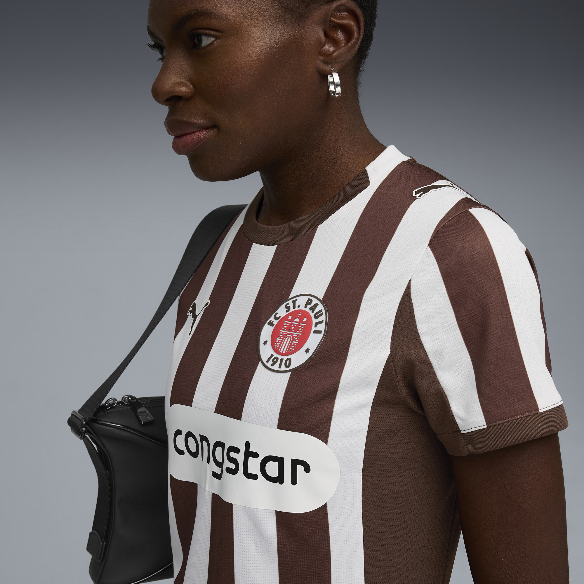 PUMA FC St. Pauli 25/26 thuisshirt voor Dames, Wit/Bruin, Maat L thumbnail 5