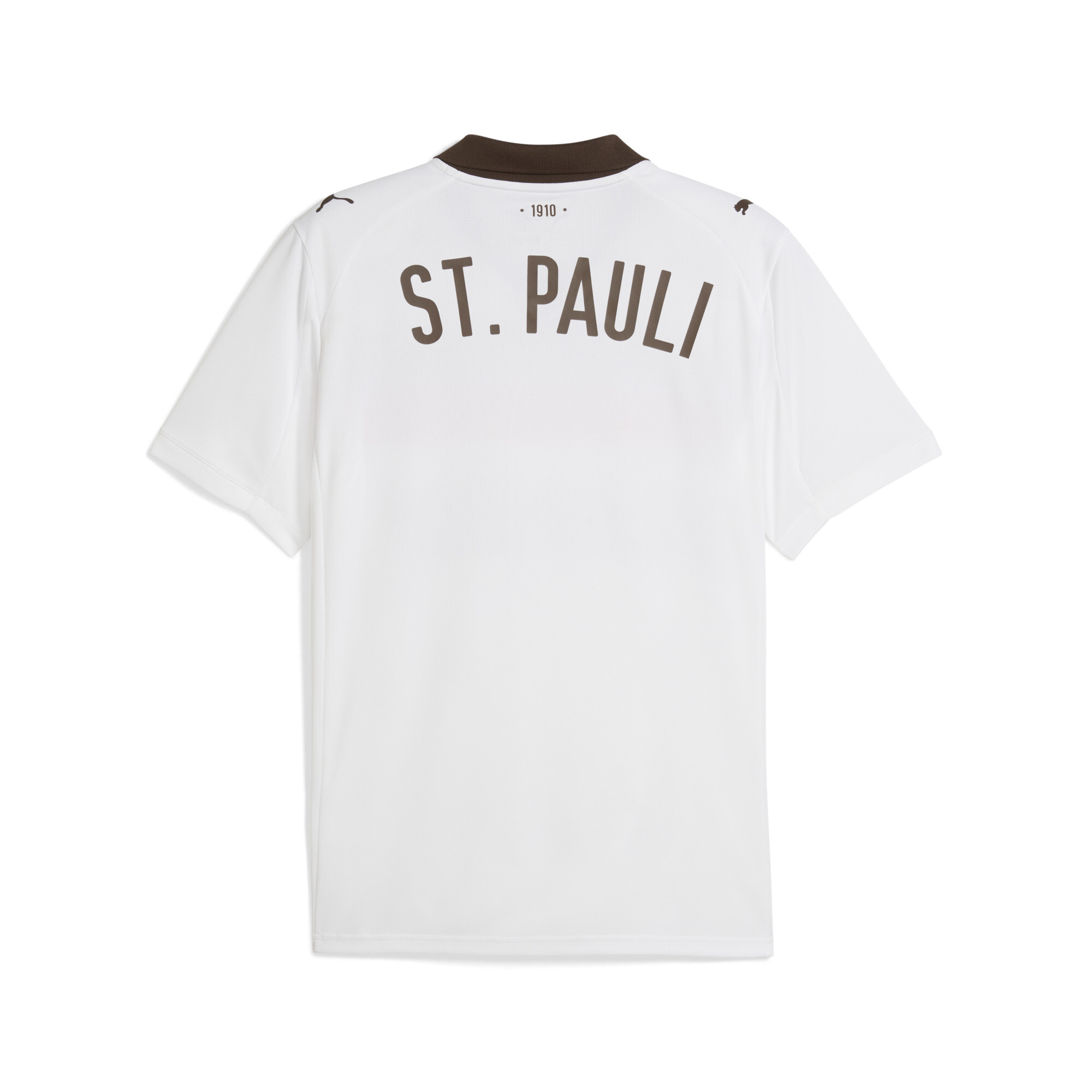 PUMA FC St. Pauli 25/26 uitshirt voor Heren, Wit/Bruin, Maat XL thumbnail 2