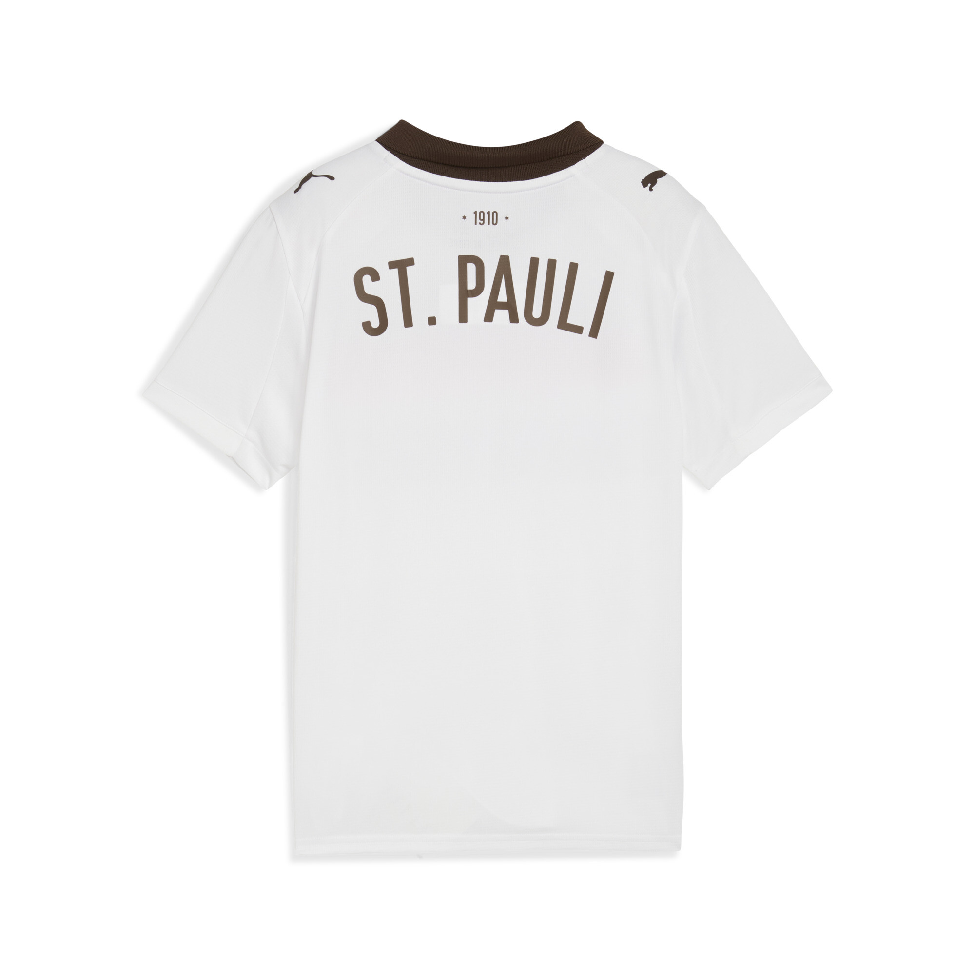 PUMA FC St. Pauli 25/26 uitshirt, Wit/Bruin, Maat 11-12Y thumbnail 2