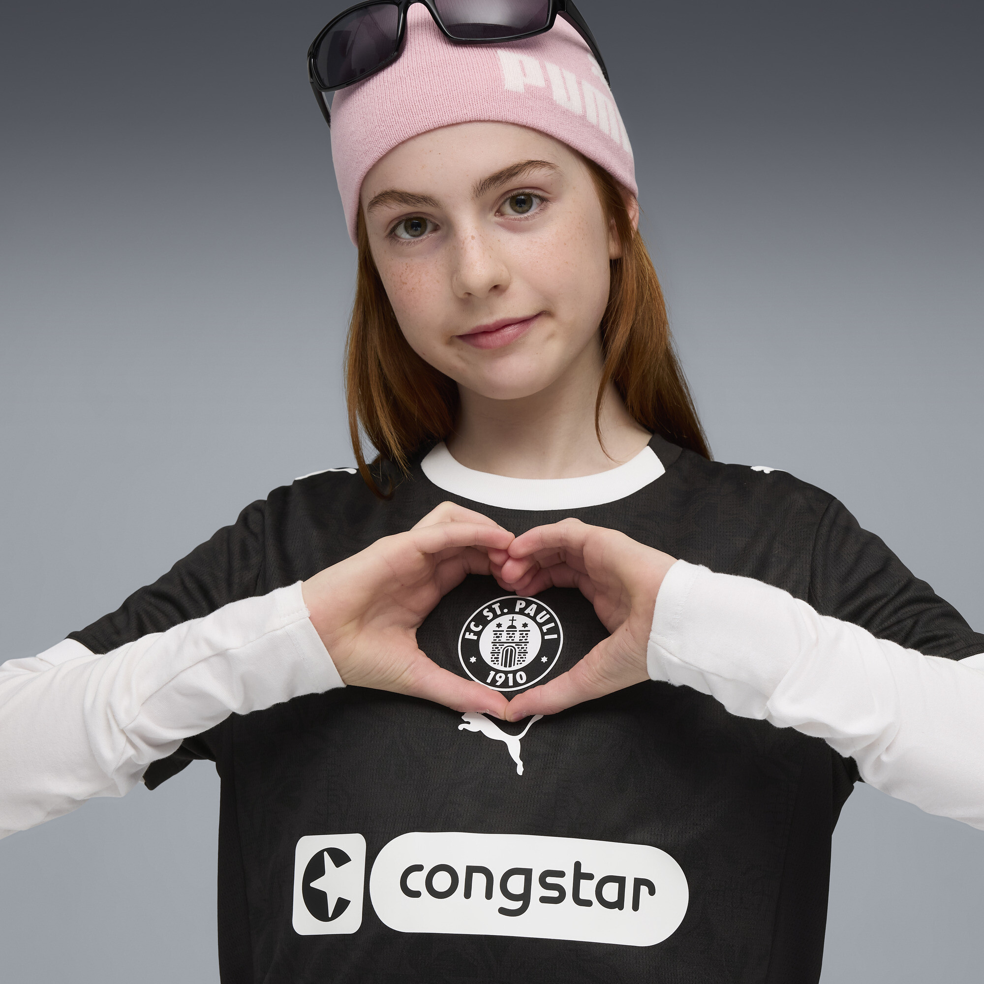 PUMA FC St. Pauli 25/26 derde shirt, Zwart/Wit, Maat 3-4Y thumbnail 6