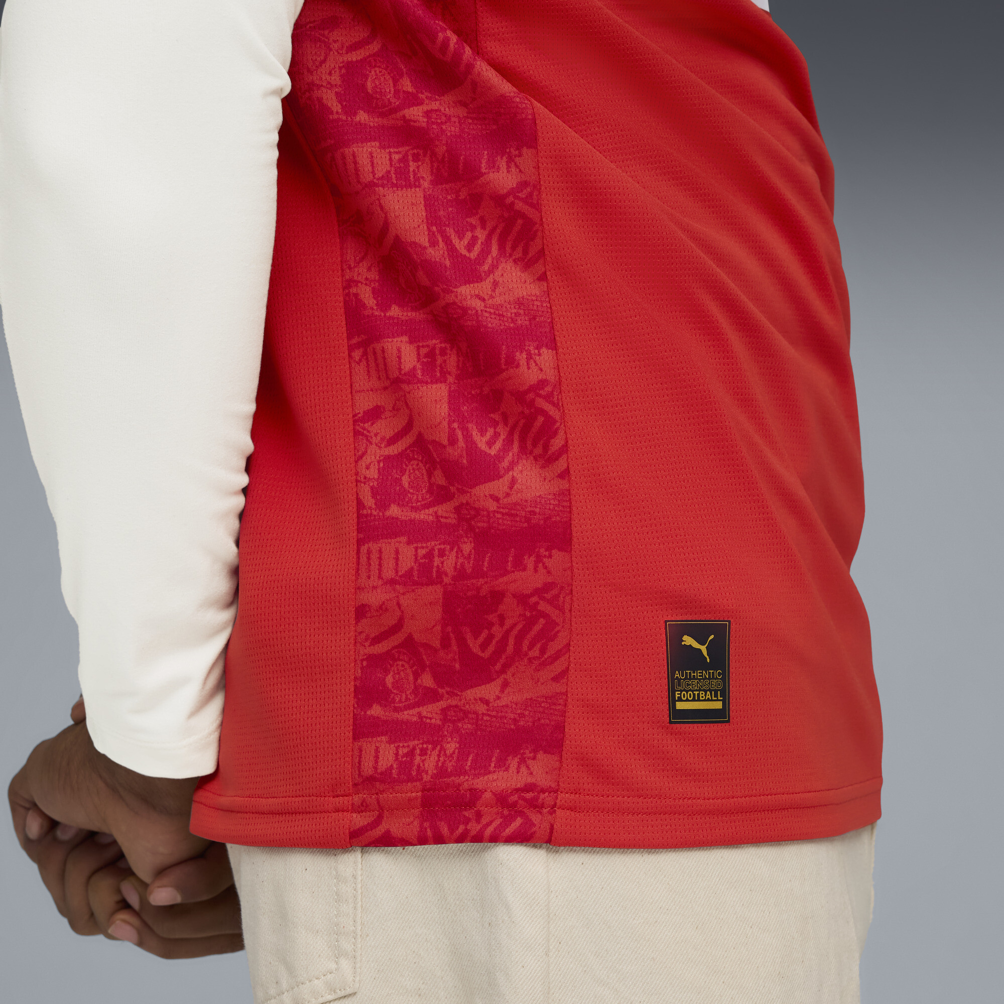 PUMA FC St. Pauli 25/26 vierde shirt voor Heren, Rood/Wit, Maat L thumbnail 2