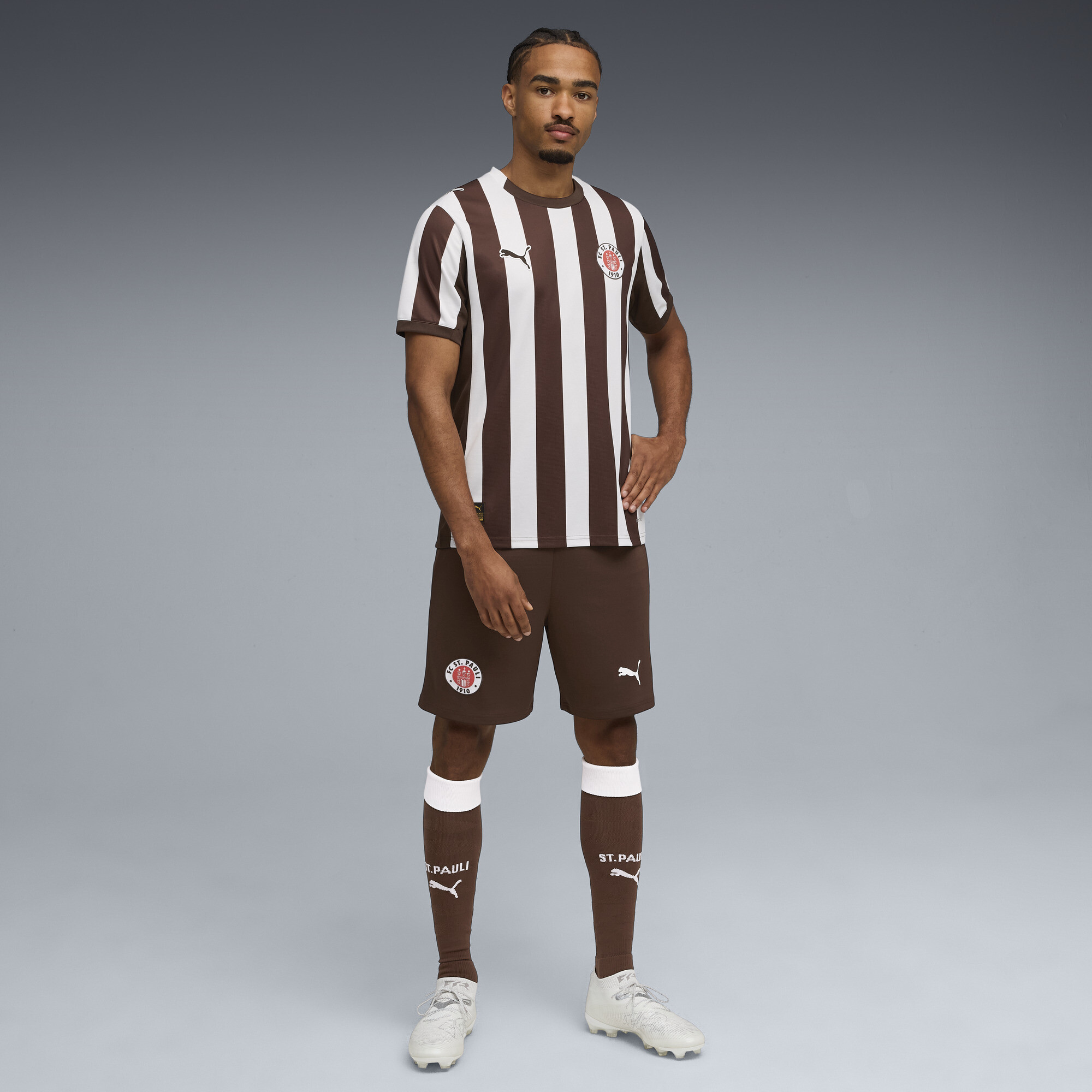PUMA FC St. Pauli 25/26 short voor Heren, Bruin, Maat S thumbnail 3