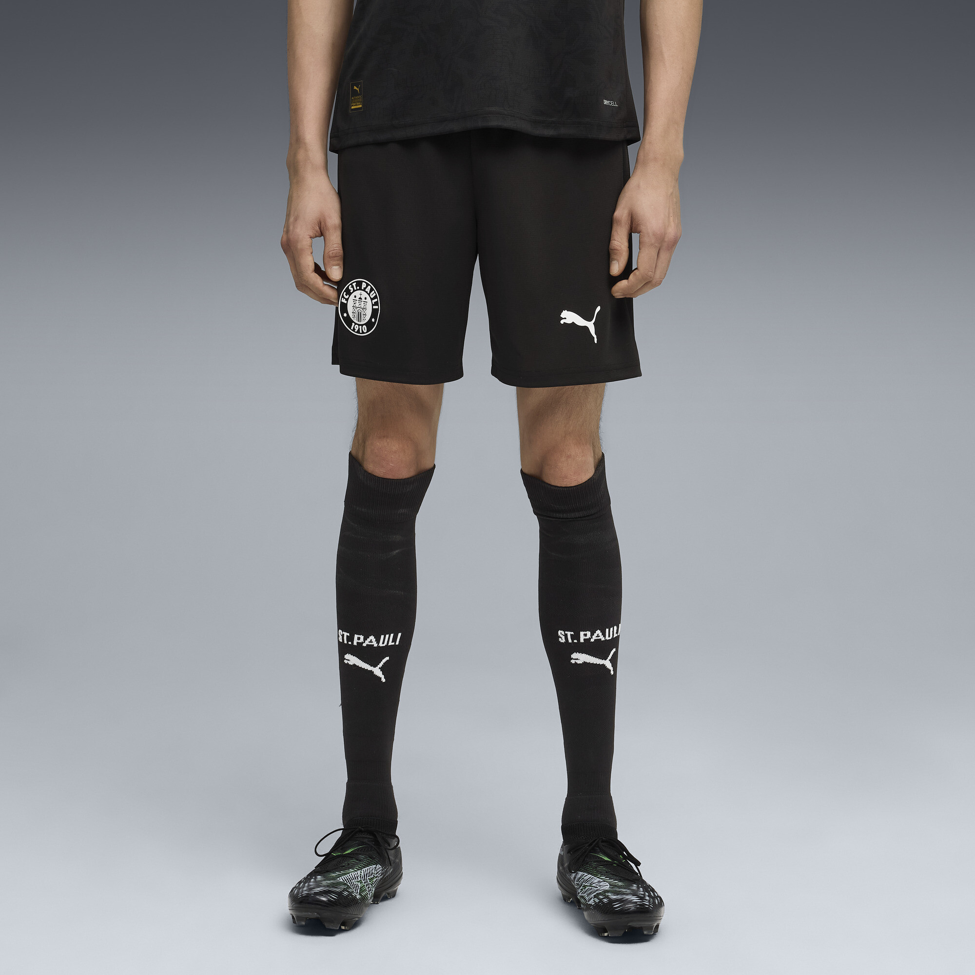 PUMA FC St. Pauli 25/26 short voor Heren, Zwart/Wit, Maat M thumbnail 6