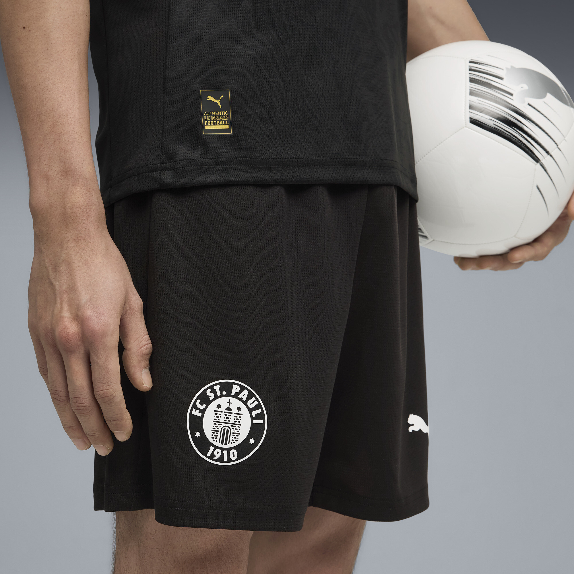 PUMA FC St. Pauli 25/26 short voor Heren, Zwart/Wit, Maat M thumbnail 5