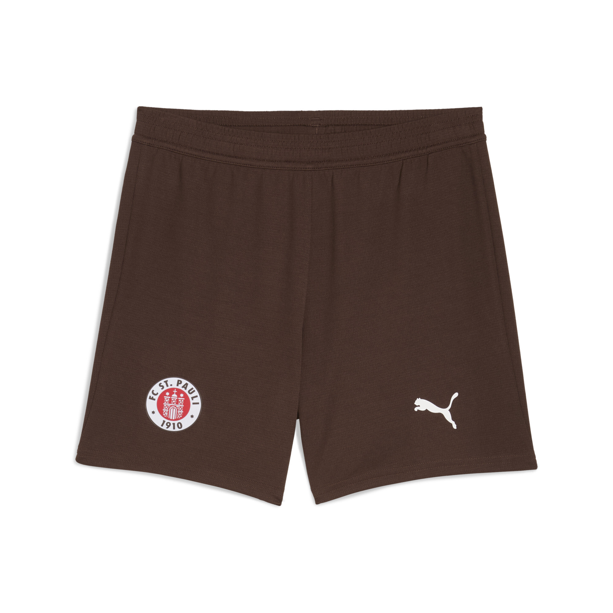 PUMA FC St. Pauli 25/26 short, Wit/Bruin, Maat 6-7Y thumbnail 3