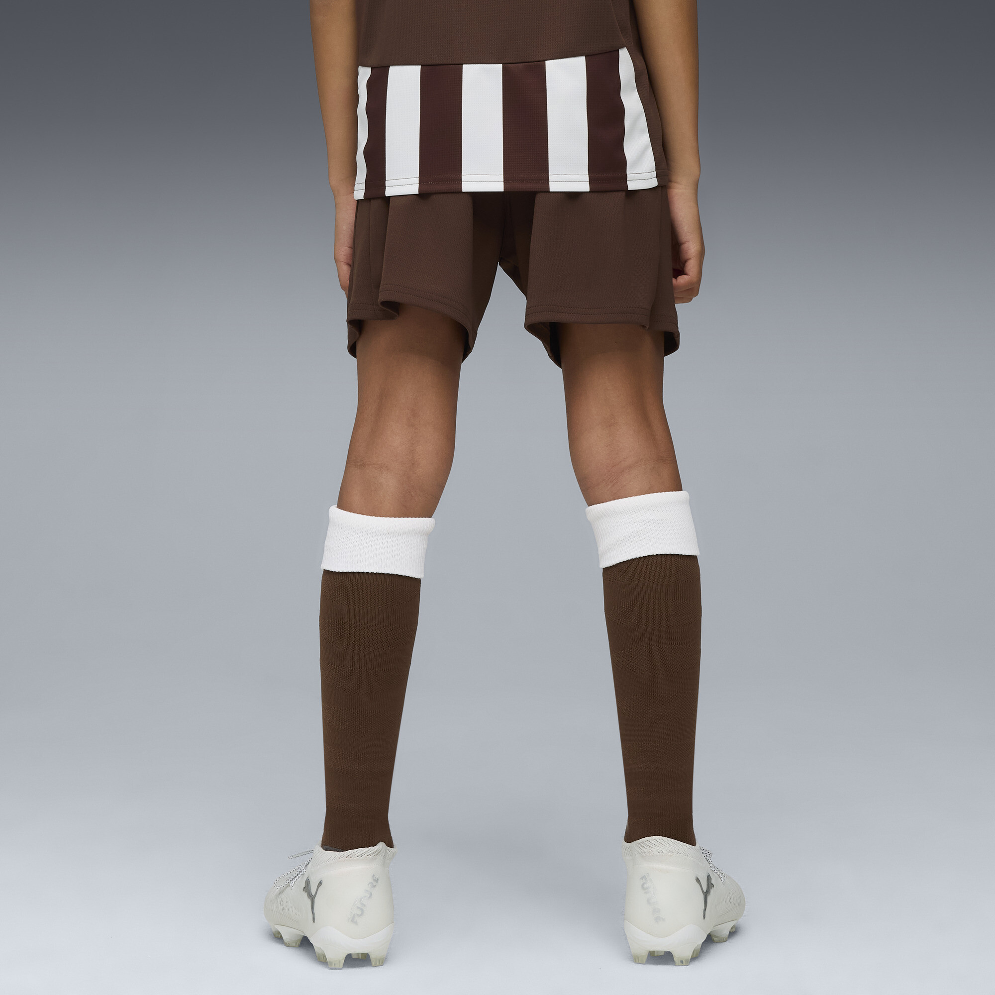 PUMA FC St. Pauli 25/26 short, Wit/Bruin, Maat 6-7Y thumbnail 4