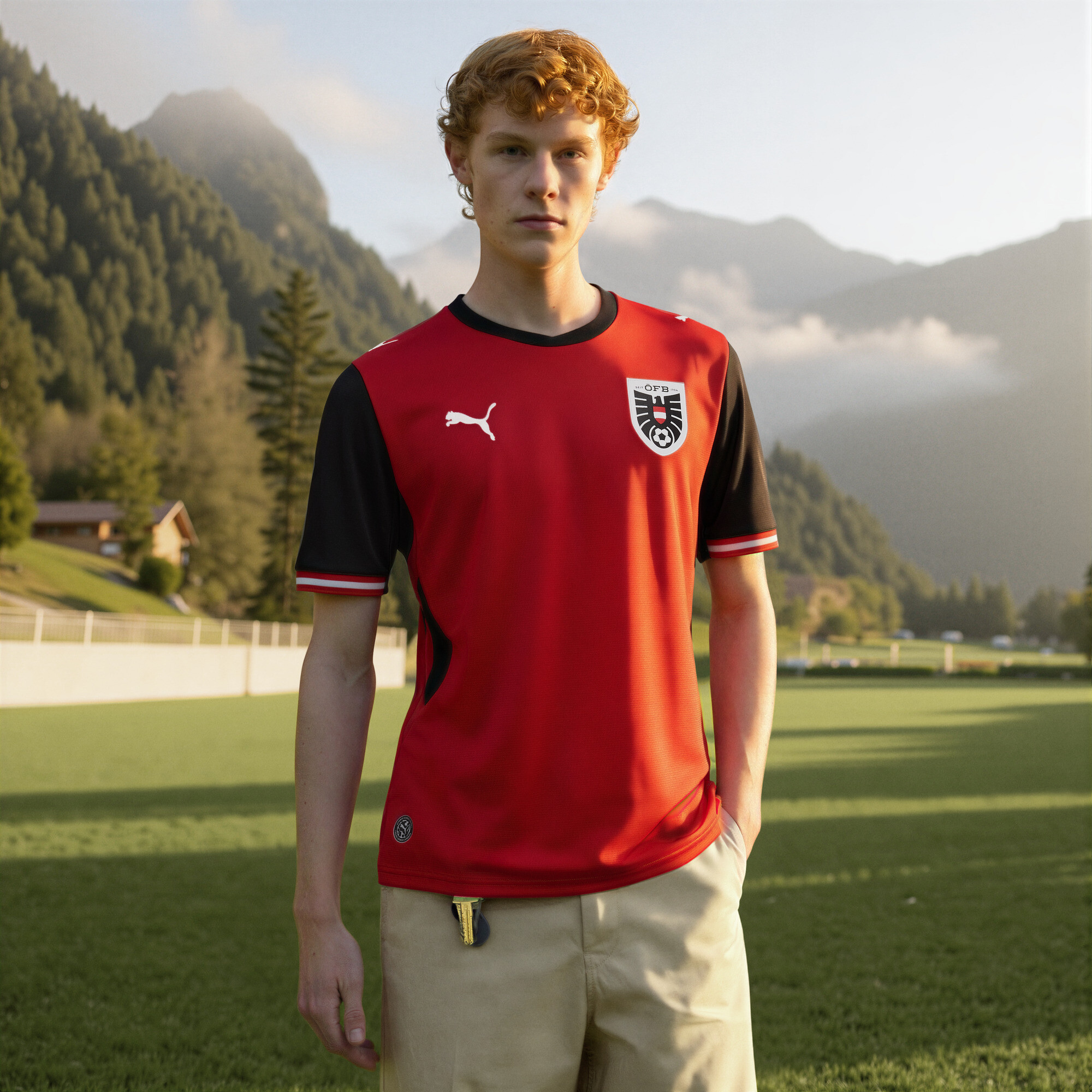Футболка Austria 2026 Home Jersey Men | Цвет: Красный | Puma Red