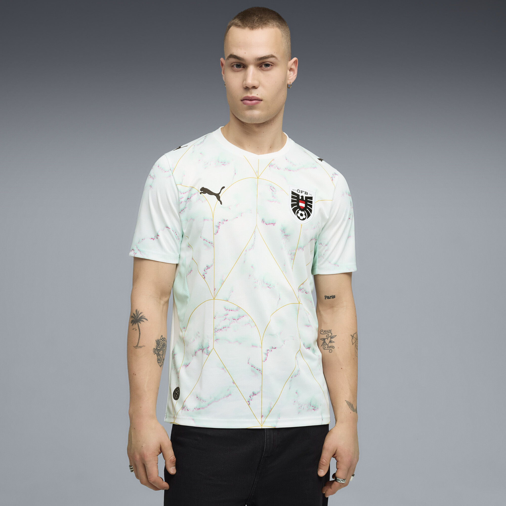 PUMA Austria Away Crew Neck Short Sleeve Replica Jersey