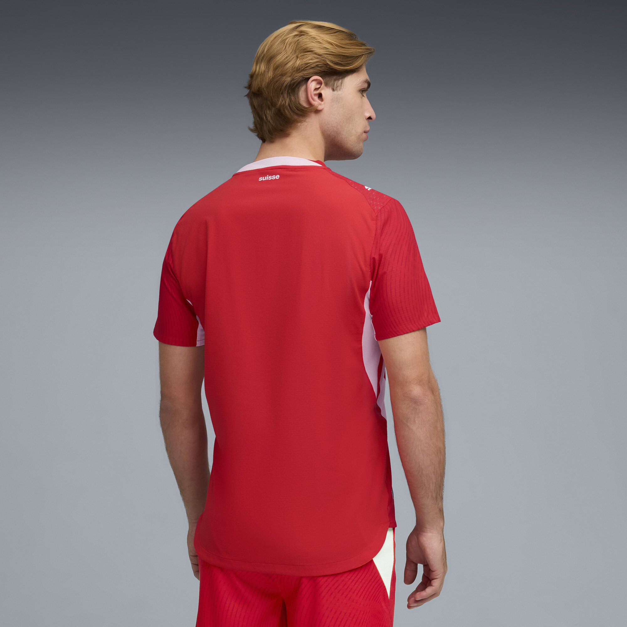 PUMA Zwitserland 2026 Authentic thuisshirt voor Heren, Rood/Wit, Maat L thumbnail 4