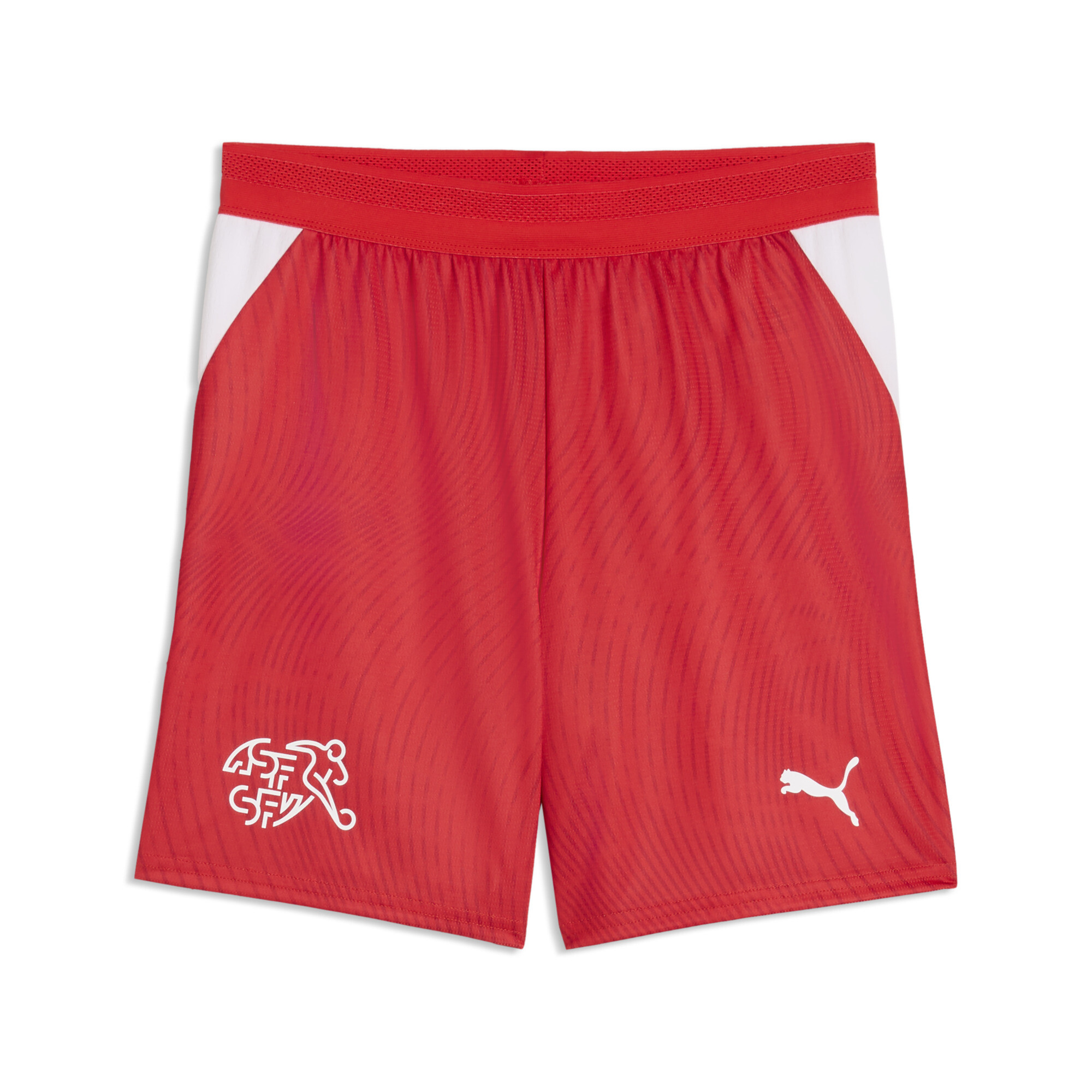 PUMA Zwitserland 2026 short, Rood/Wit, Maat 9-10Y thumbnail 3