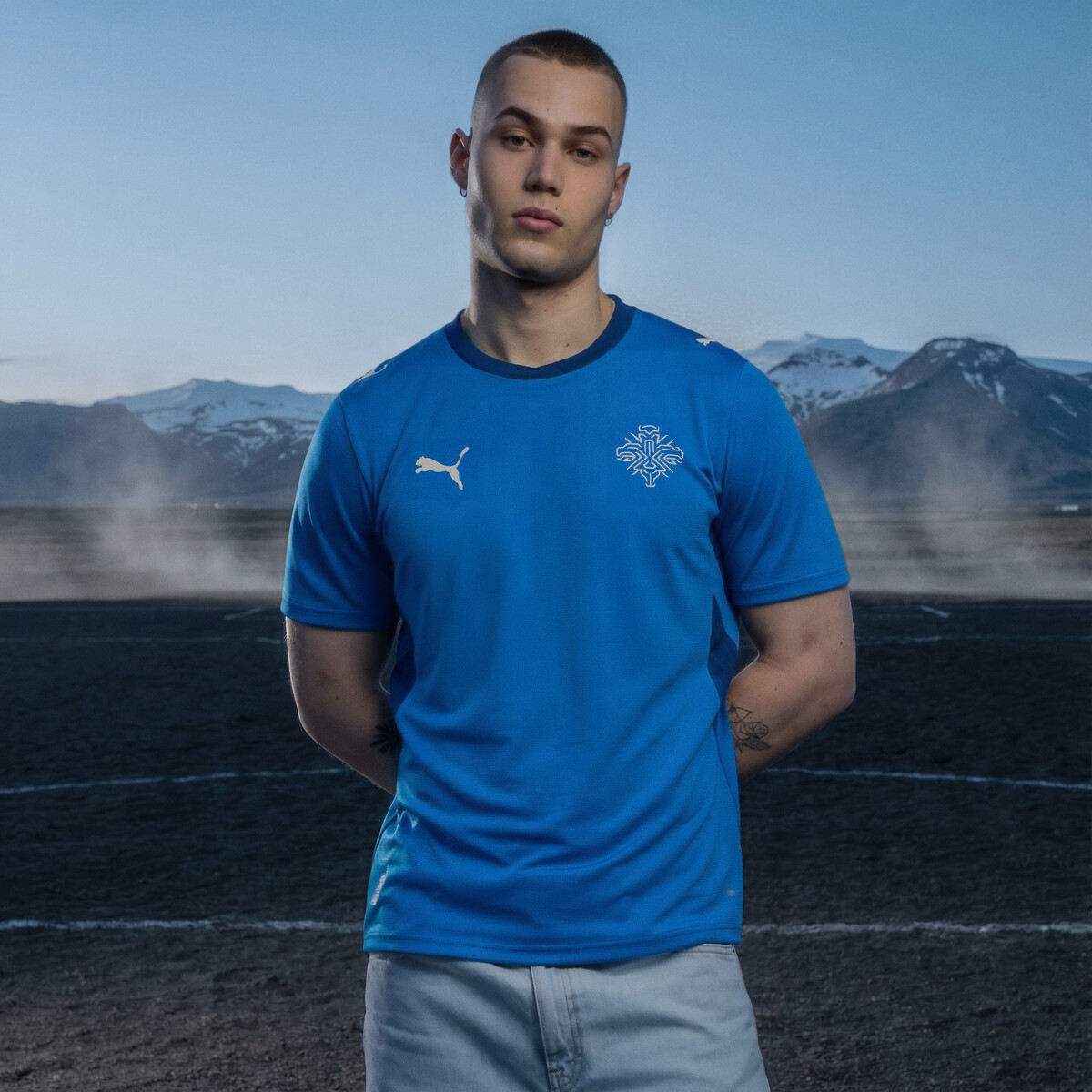 Iceland 2026 Home Jersey Men in Electro Royal/White by PUMA, XXL