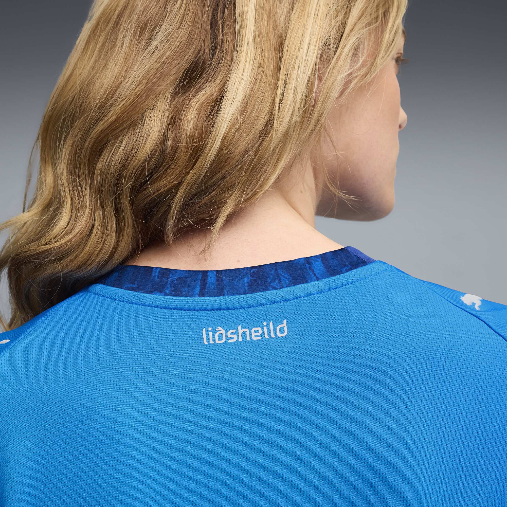 PUMA IJsland 2026 thuisshirt voor Dames, Blauw/Wit, Maat S thumbnail 6