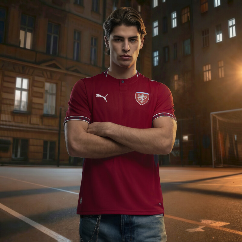 

Men's PUMA Czechia Sweat-Wicking Home Jersey Replica