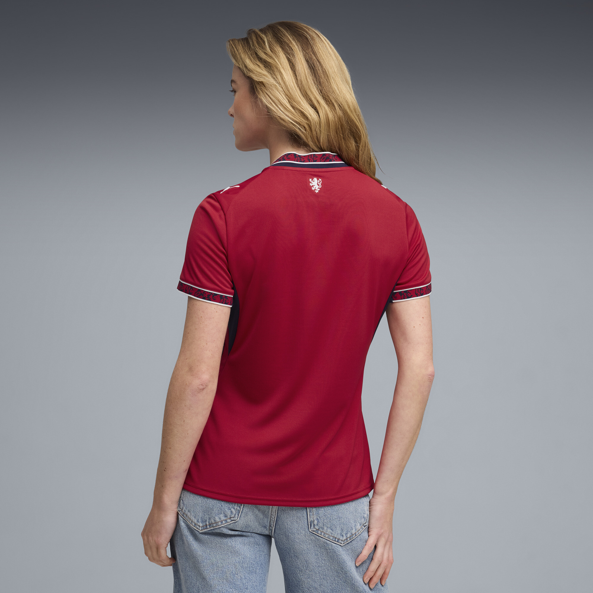 PUMA TsjechiÃ« 2026 thuisshirt voor Dames, Blauw, Maat L thumbnail 4