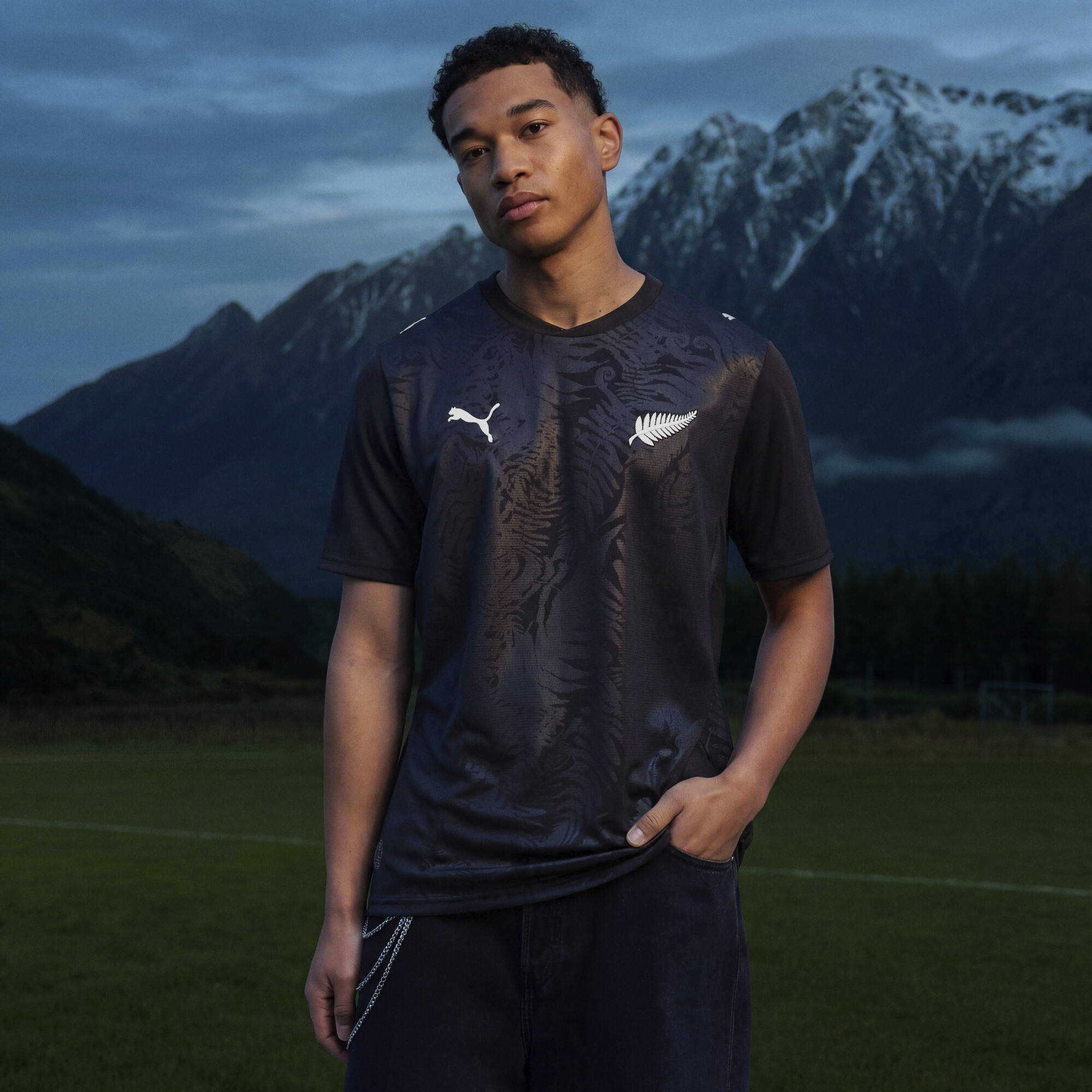 Футболка New Zealand Home Jersey Men | Цвет: Черный | Puma Black