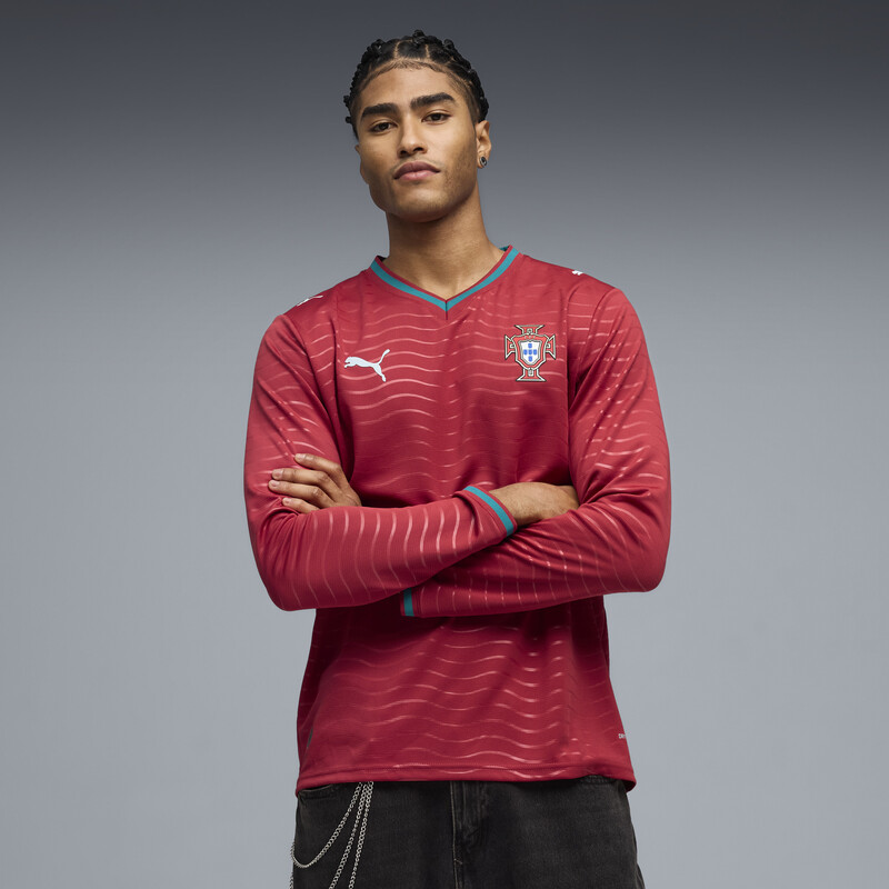 

Men's PUMA Portugal 2026 Long Sleeve Home Replica Jersey
