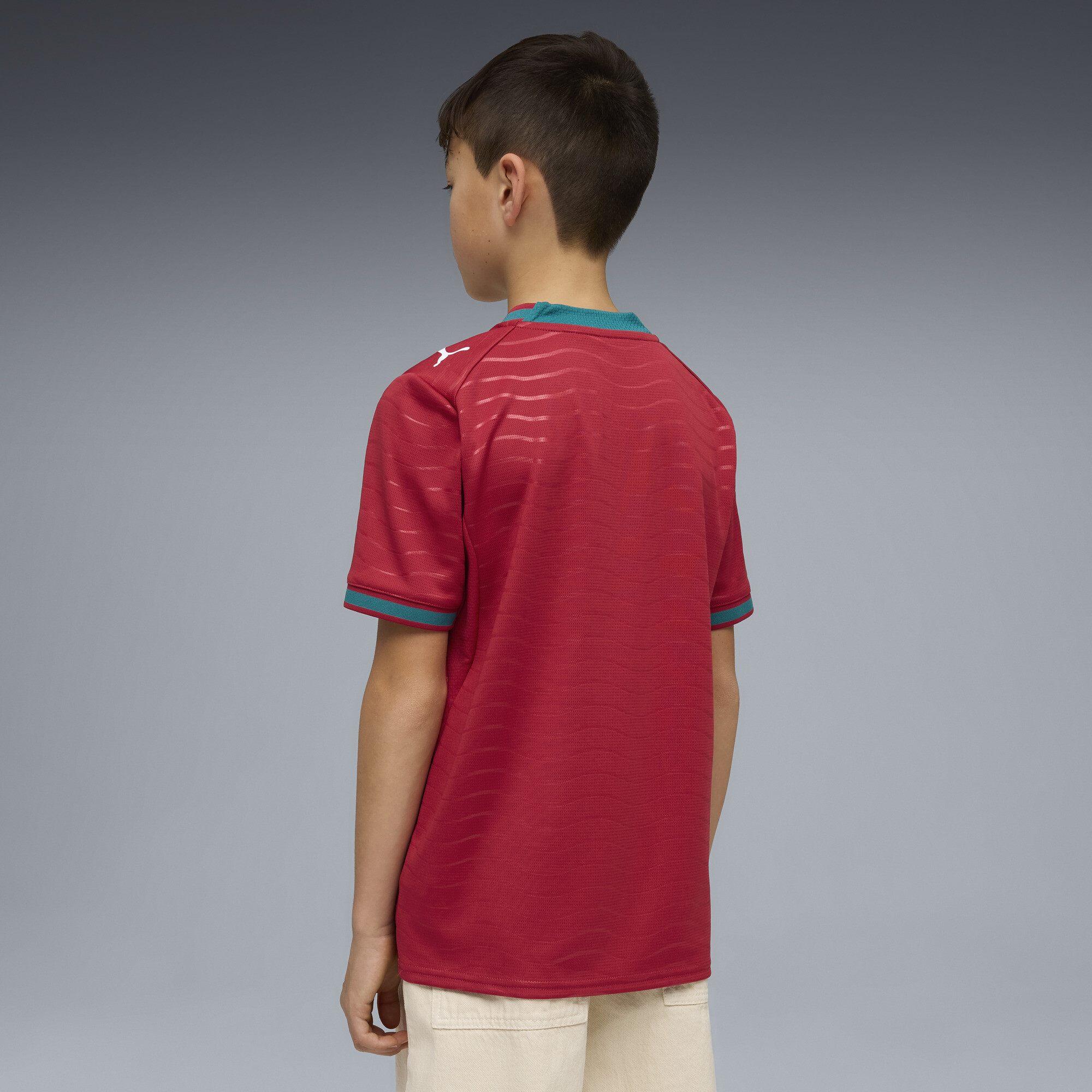 PUMA Portugal 2026 thuisshirt, Groen/Rood, Maat 5-6Y thumbnail 3