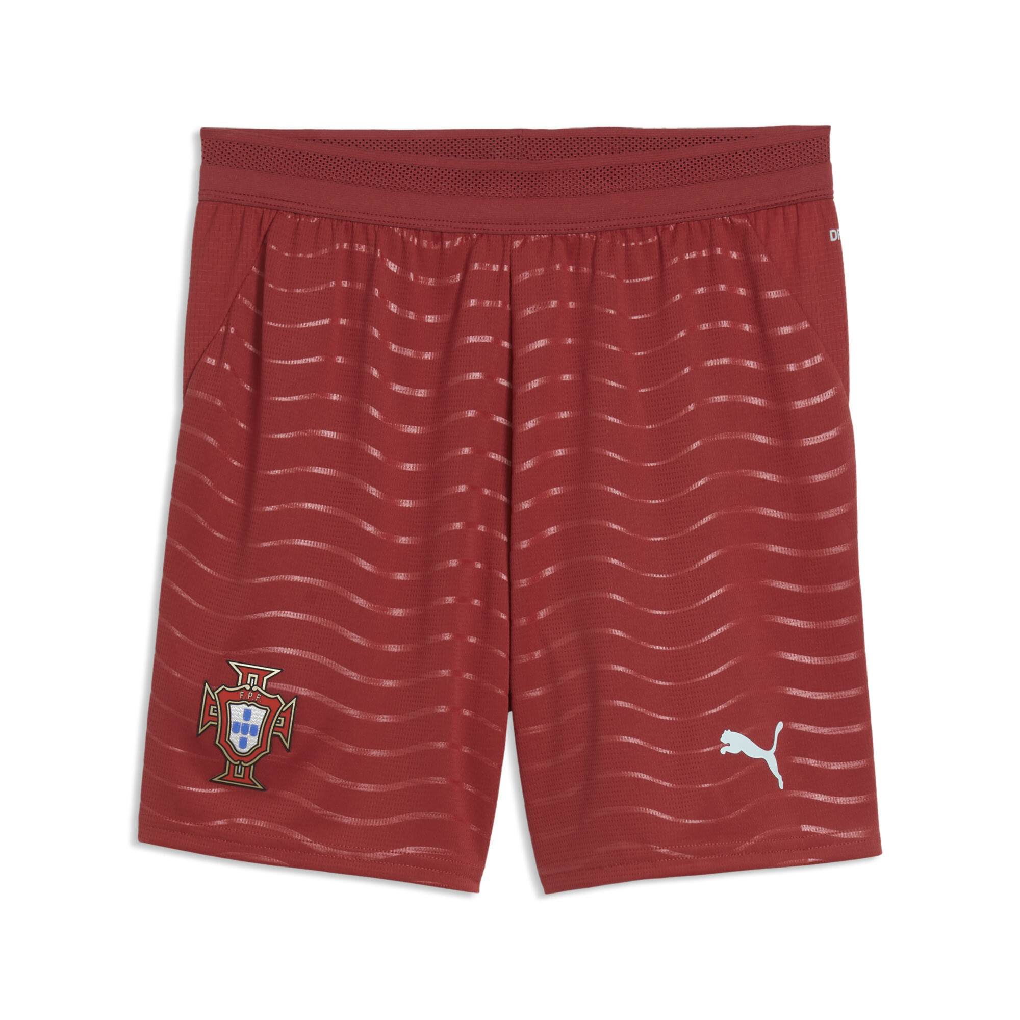 PUMA Portugal 2026 short, Groen/Rood, Maat 5-6Y thumbnail 3