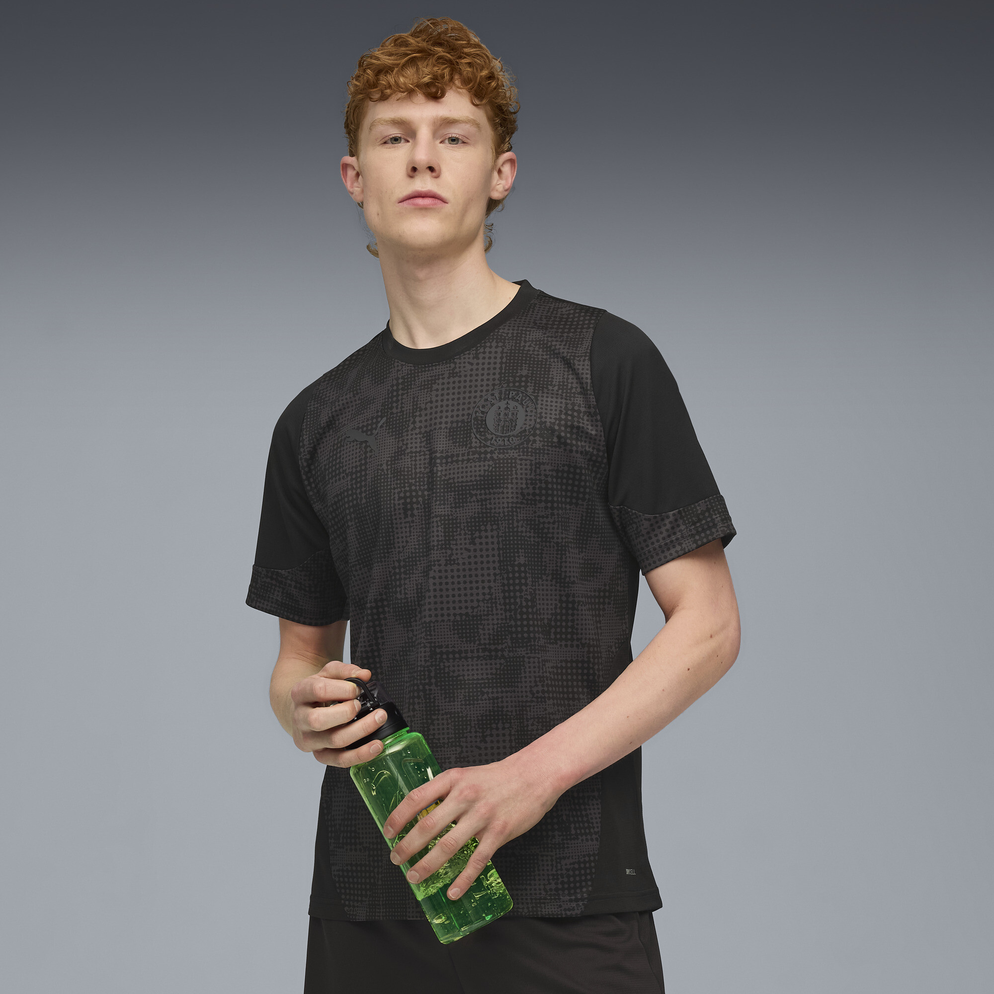 PUMA FC St. Pauli trainingsshirt voor Heren, Zwart/Grijs, Maat XL thumbnail 6