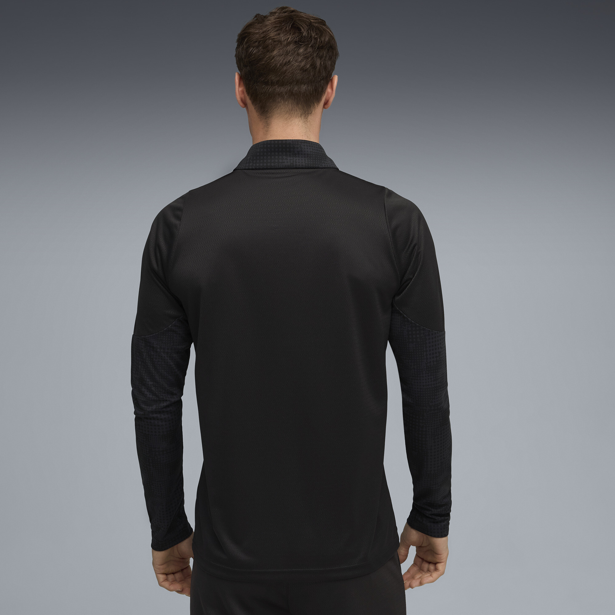 PUMA FC St. Pauli trainingstop met kwartrits voor Heren, Zwart/Grijs, Maat M thumbnail 3