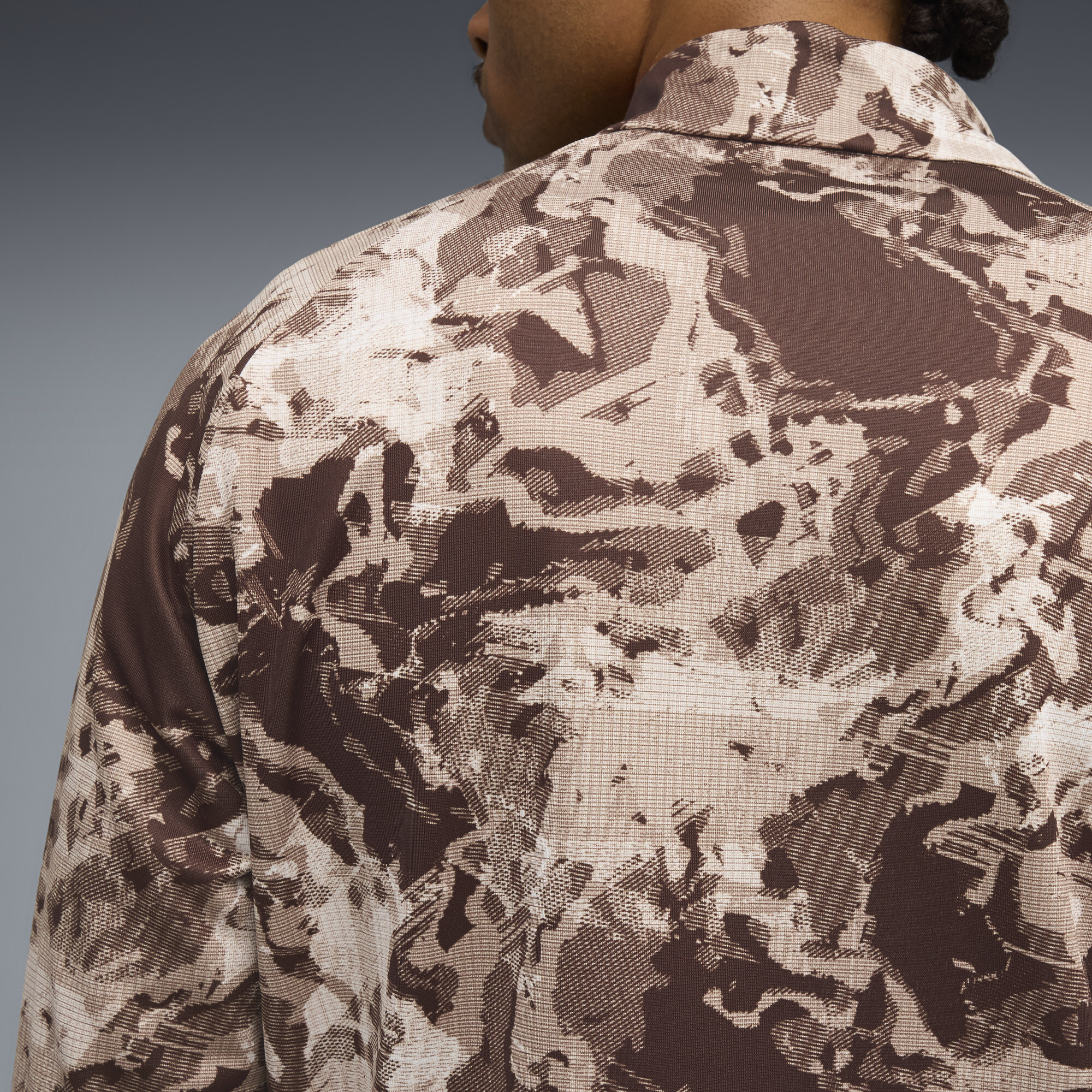 PUMA Girona FC pre-match shirt met kwartrits voor Heren, Wit/Bruin, Maat 3XL thumbnail 2