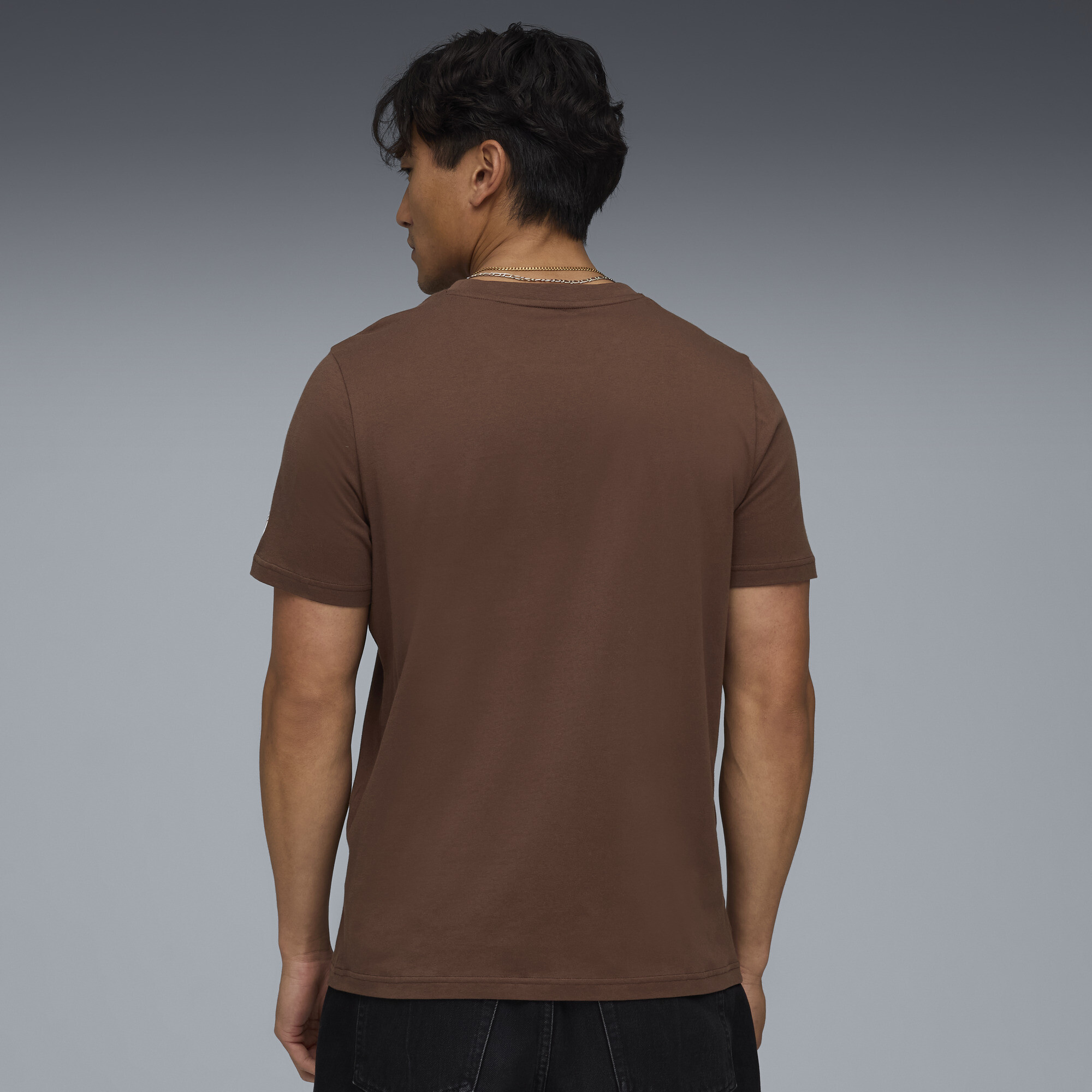 PUMA FC St. Pauli KING Logo T-shirt voor Heren, Wit/Bruin, Maat XL thumbnail 3