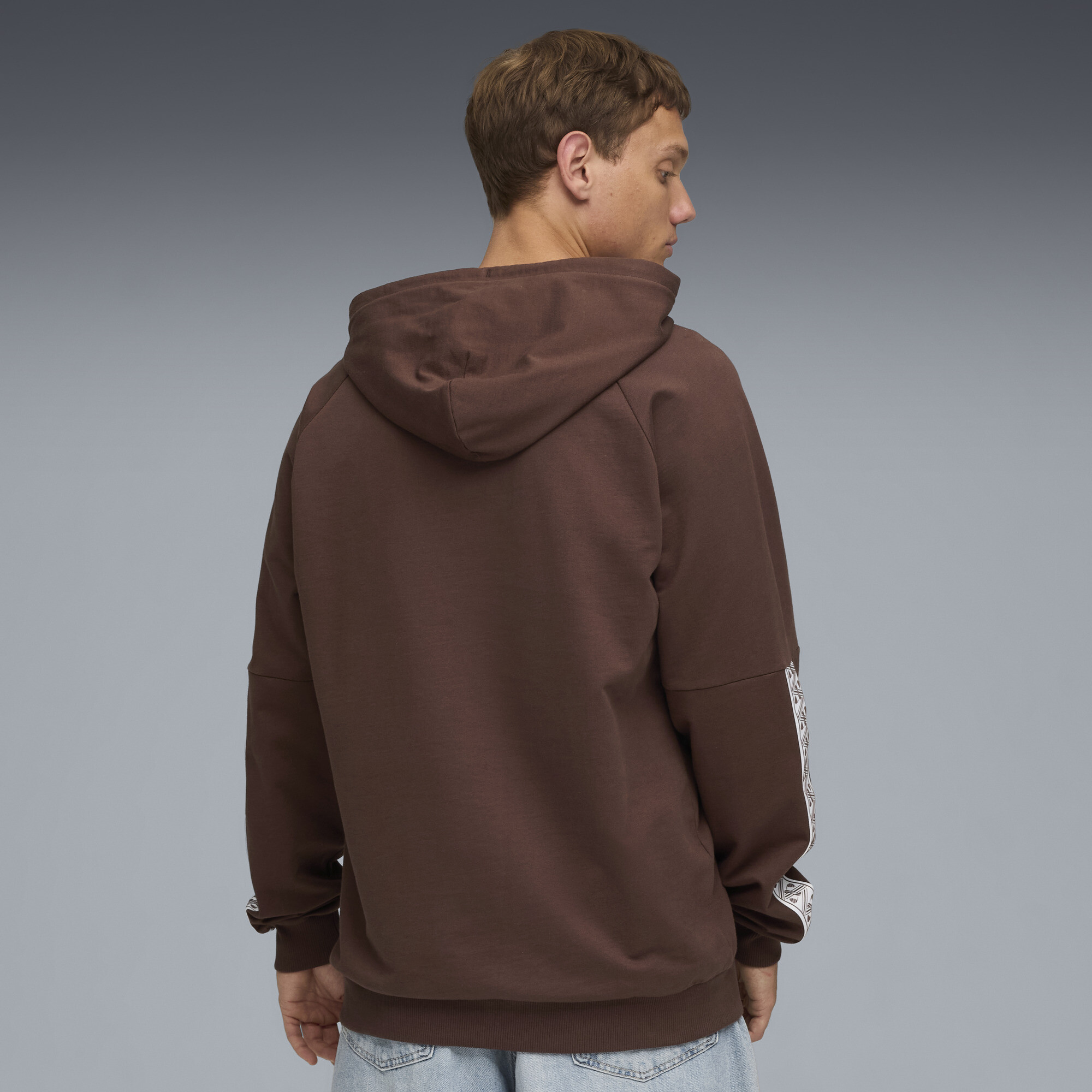 PUMA FC St. Pauli KING hoodie voor Heren, Wit/Bruin, Maat XXS thumbnail 3