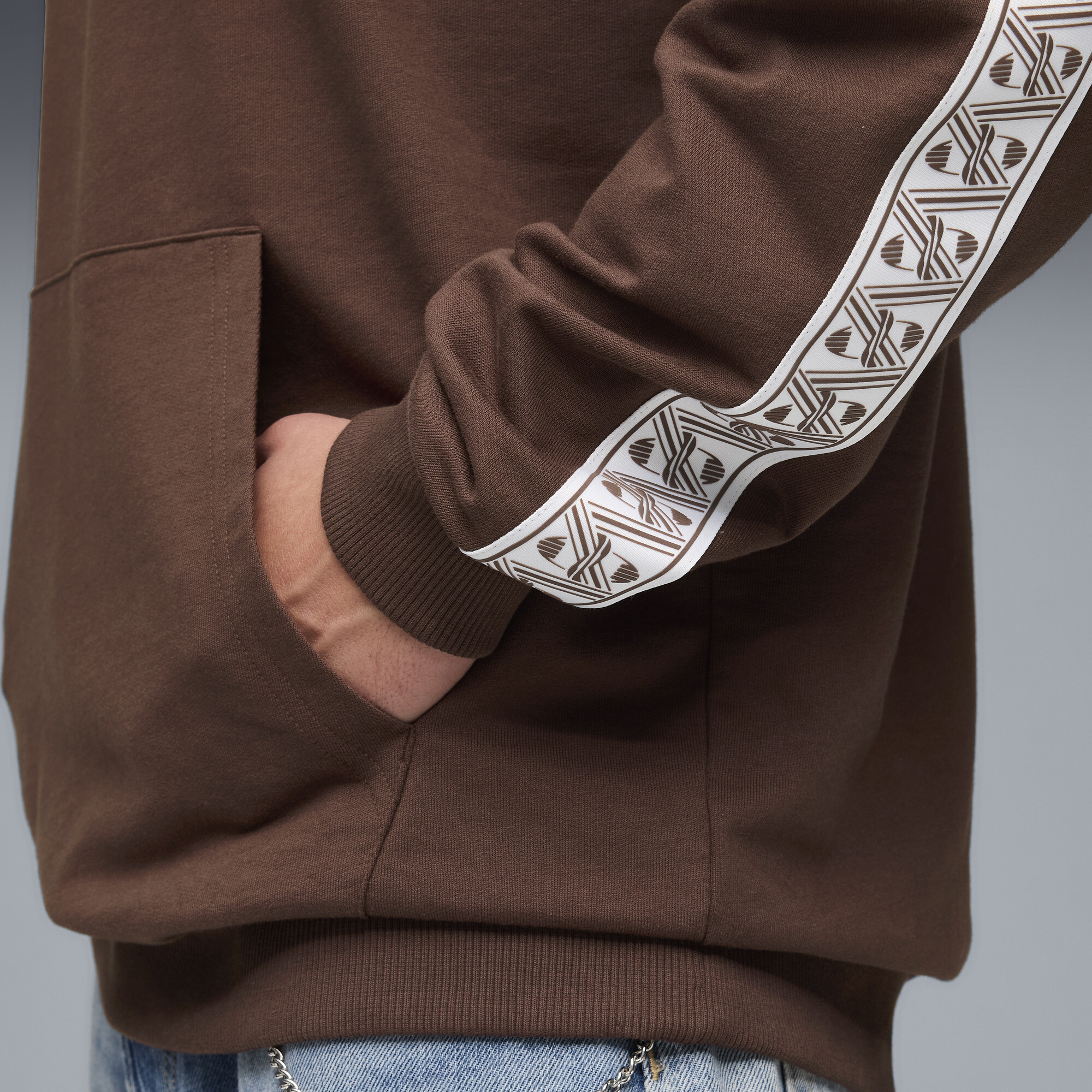 PUMA FC St. Pauli KING hoodie voor Heren, Wit/Bruin, Maat XXS thumbnail 2