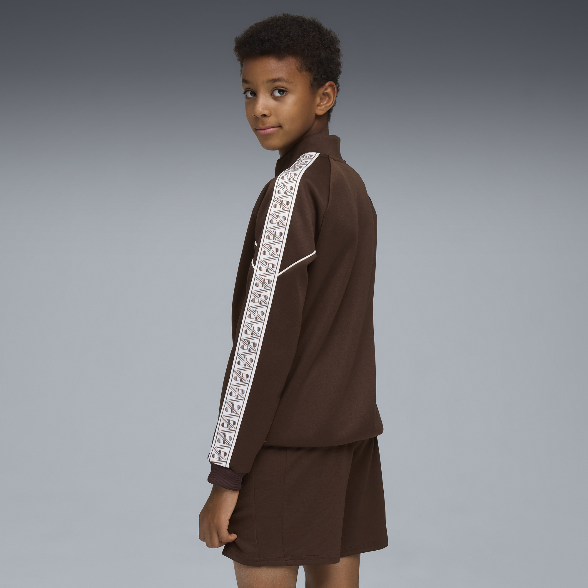 PUMA FC St. Pauli KING Anthem jack, Wit/Bruin, Maat 9-10Y thumbnail 4