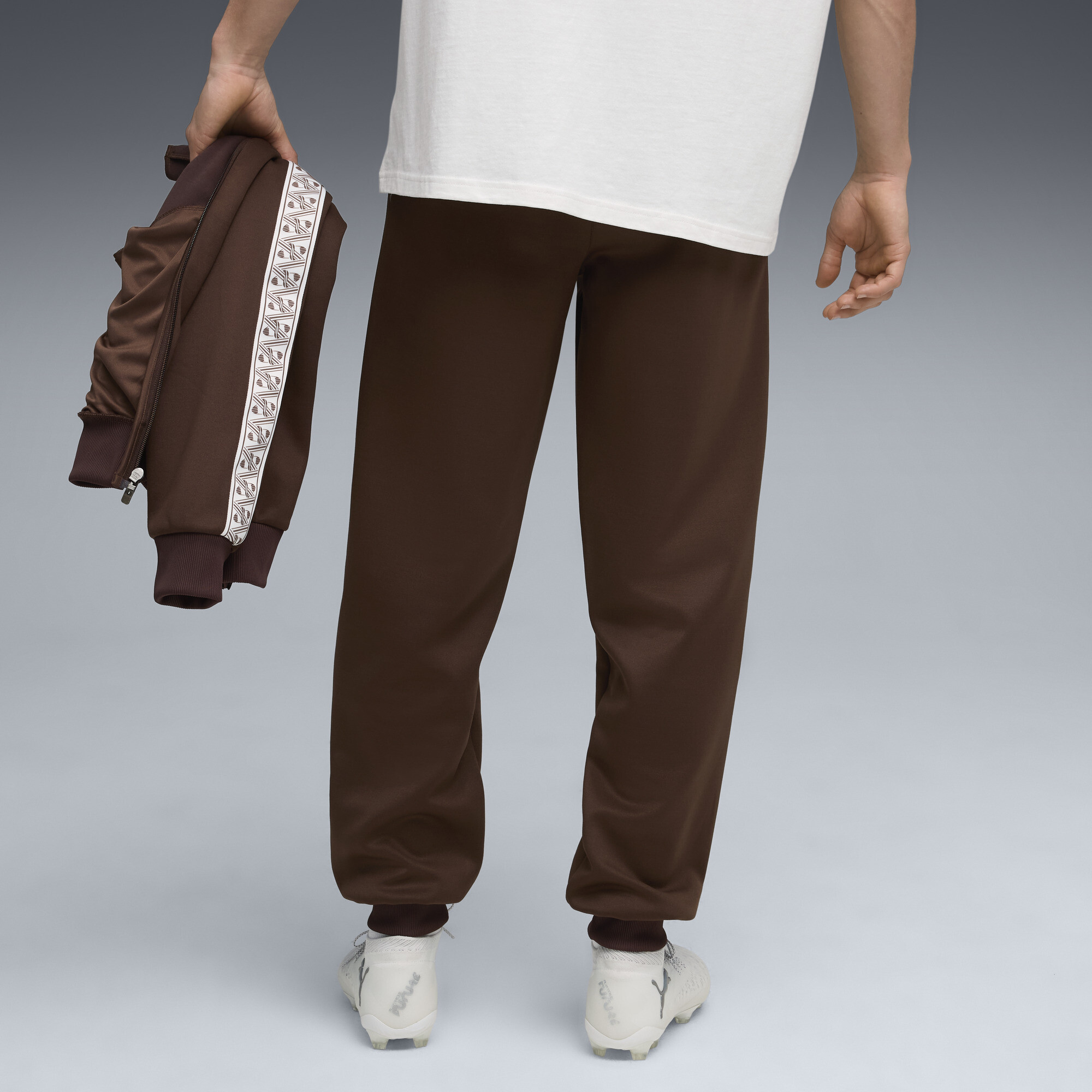 PUMA FC St. Pauli KING Anthem broek voor Heren, Wit/Bruin, Maat XL thumbnail 3