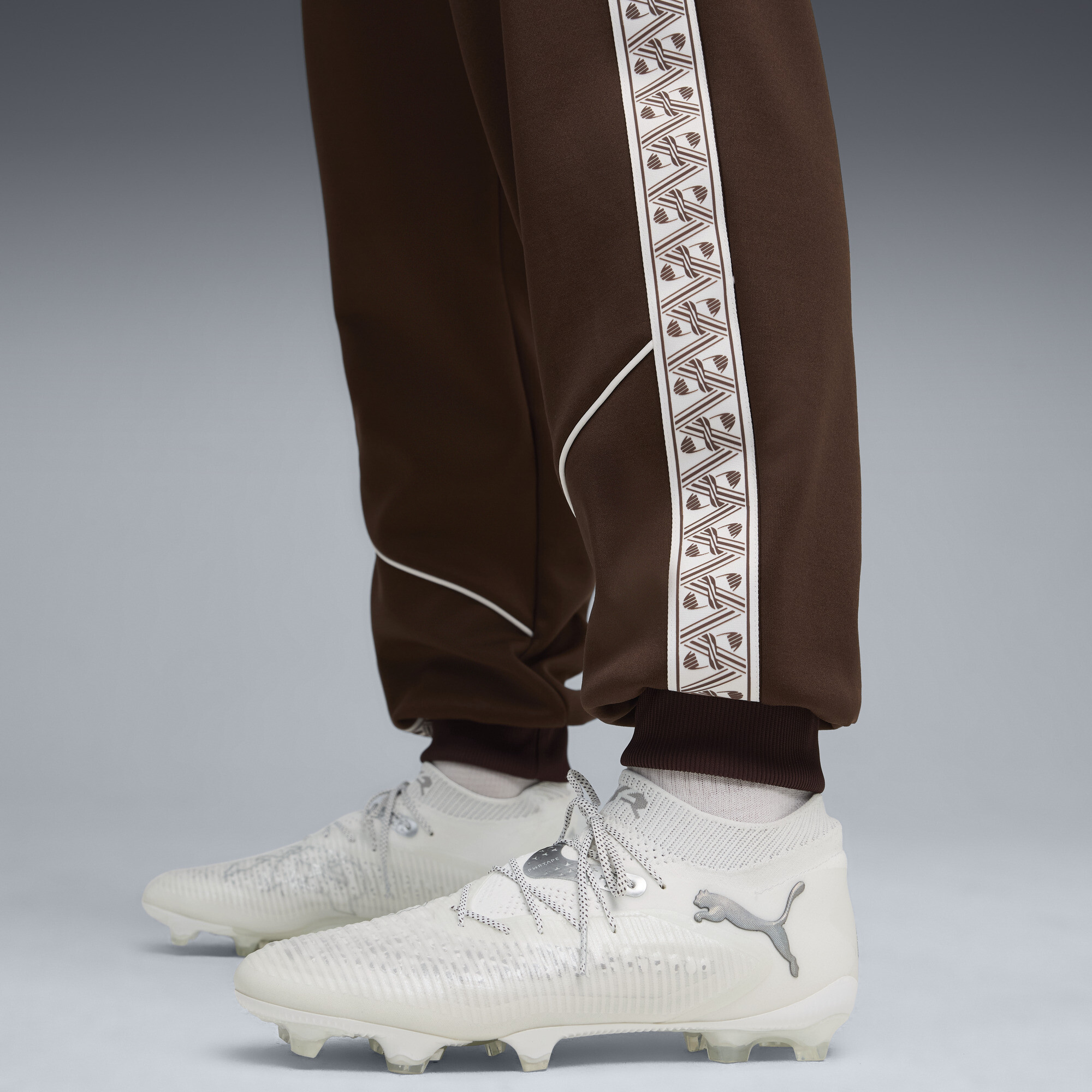 PUMA FC St. Pauli KING Anthem broek voor Heren, Wit/Bruin, Maat XL thumbnail 2