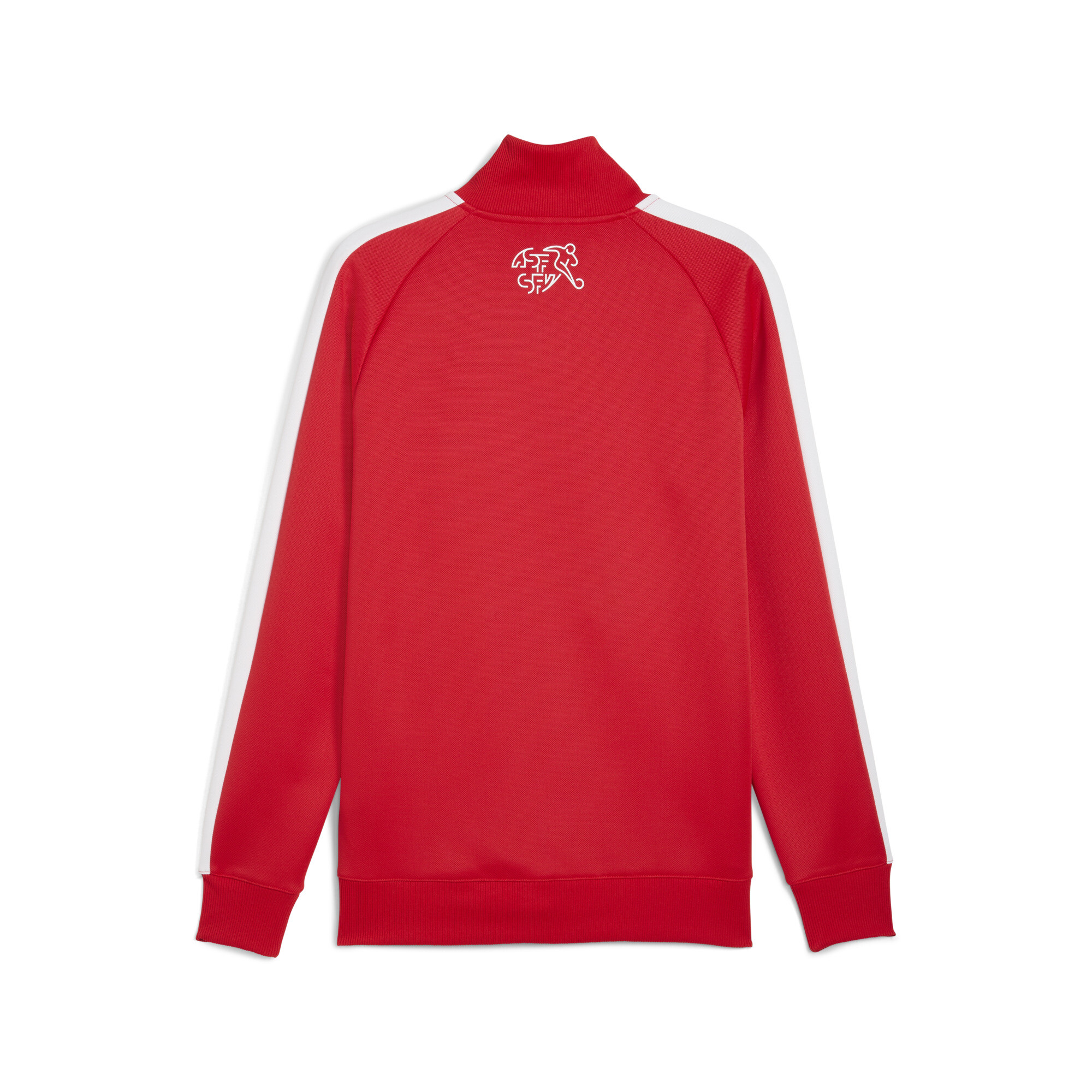 PUMA Zwitserland T7 trainingsjack voor Heren, Rood/Wit, Maat XL thumbnail 2