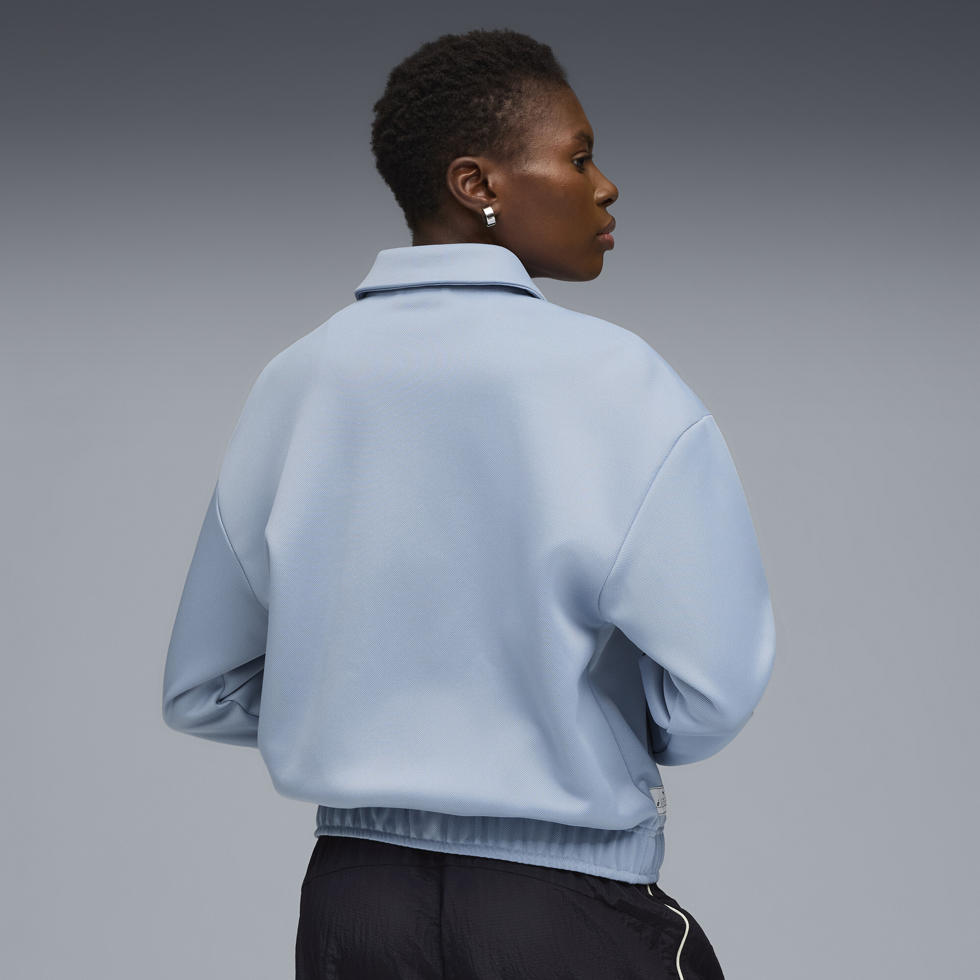 PUMA FtblEdition voetbaltrainingsjack voor Dames, Blauw/Grijs, Maat XXL thumbnail 5