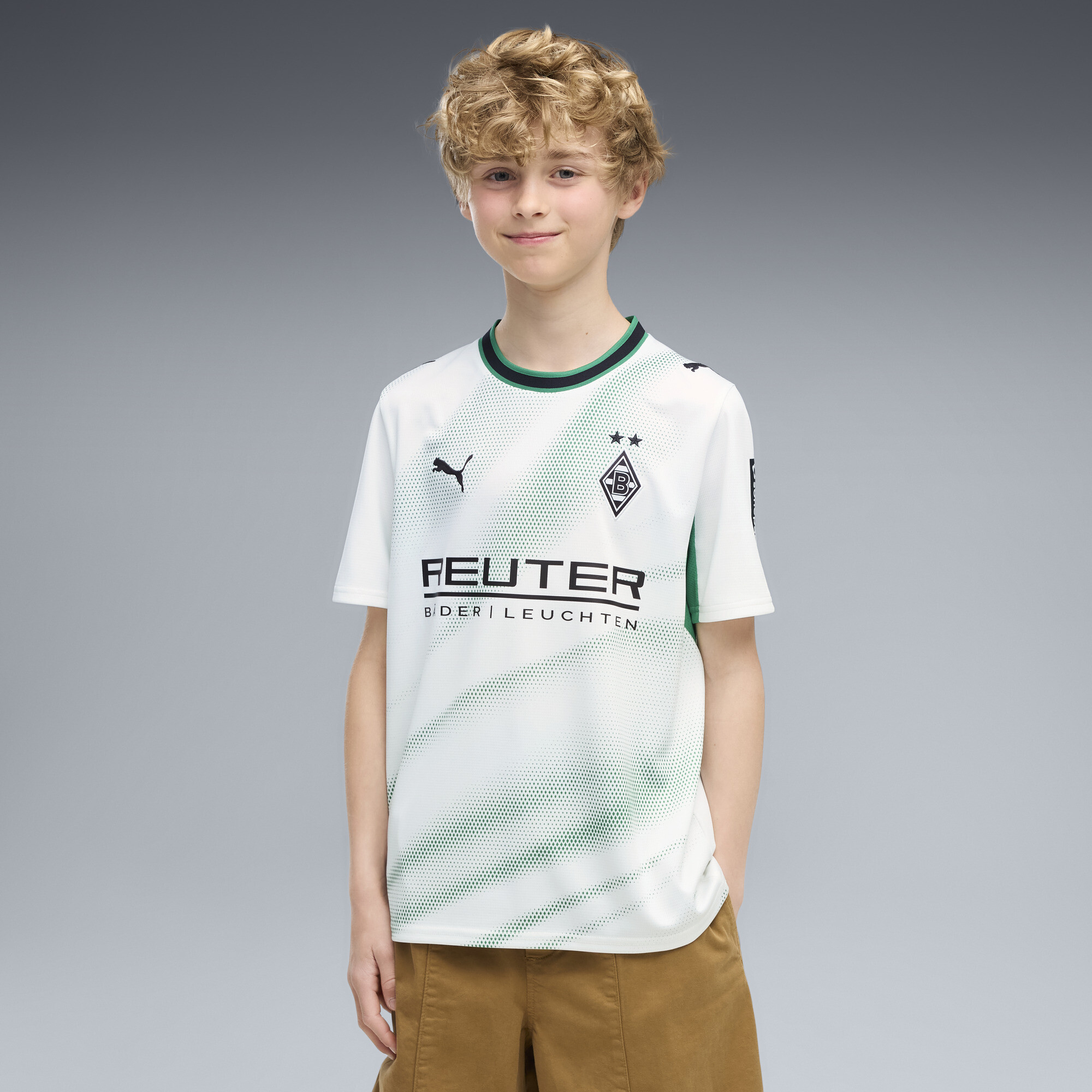 PUMA Młodzieżowa koszulka domowa Borussia Mönchengladbach 26/27, Odzież, Biały, 13-14Y