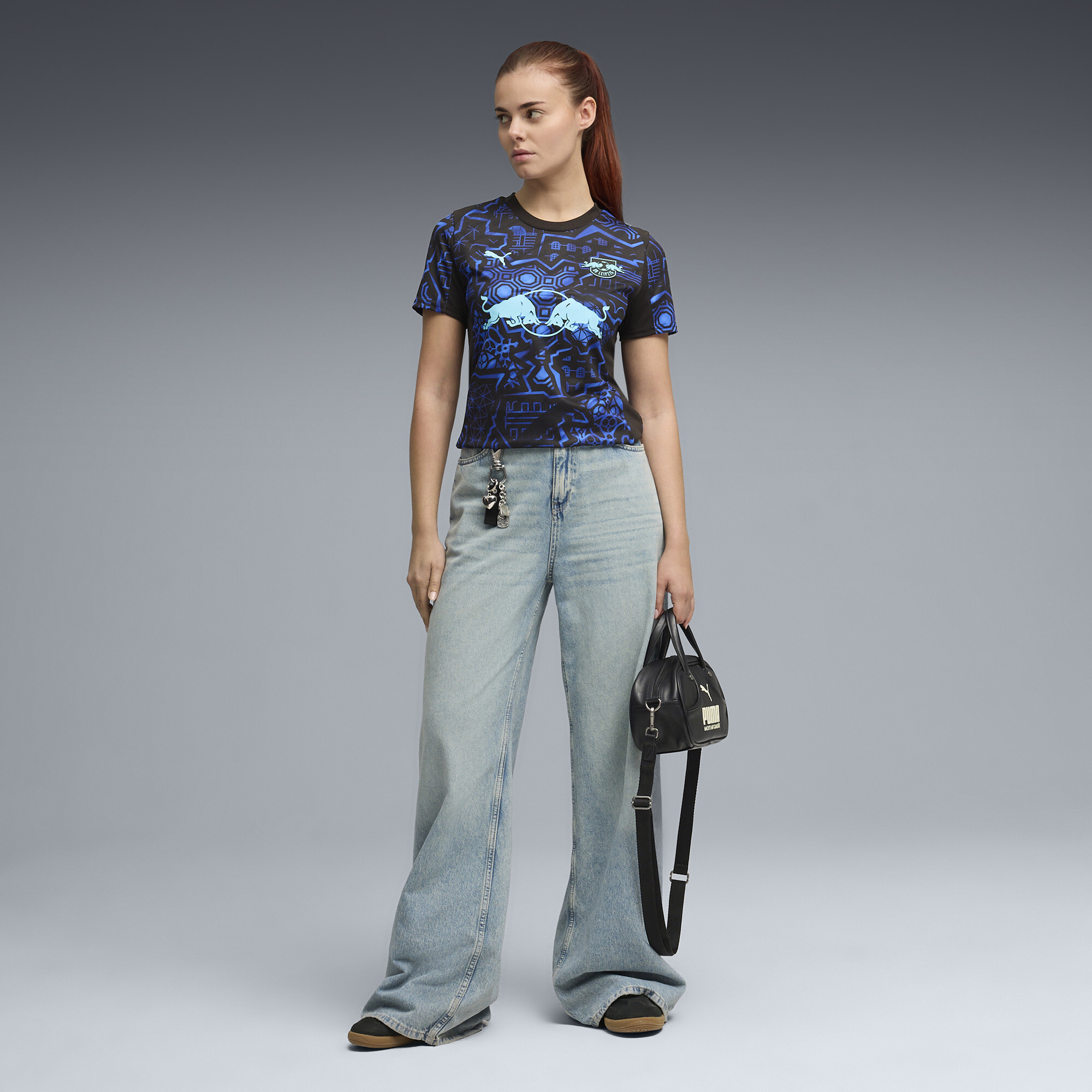 PUMA RB Leipzig Special Edition voetbalshirt voor Dames, Blauw/Zwart, Maat XS thumbnail 4