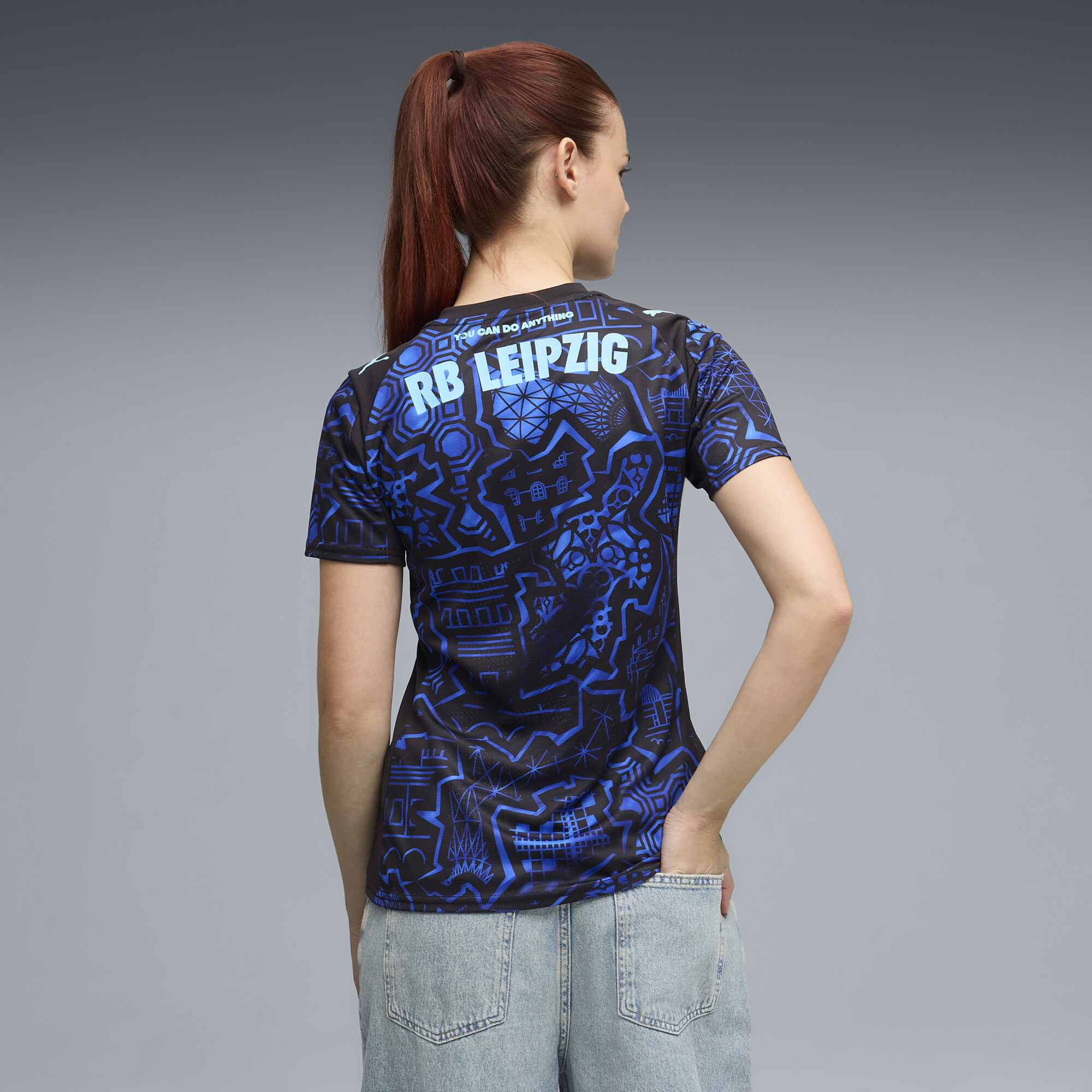 PUMA RB Leipzig Special Edition voetbalshirt voor Dames, Blauw/Zwart, Maat XS thumbnail 3