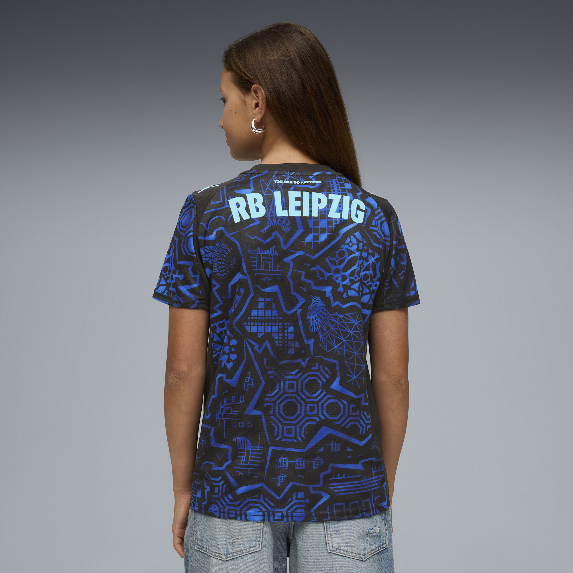 PUMA RB Leipzig Special Edition-shirt, Blauw/Zwart, Maat 13-14Y thumbnail 2