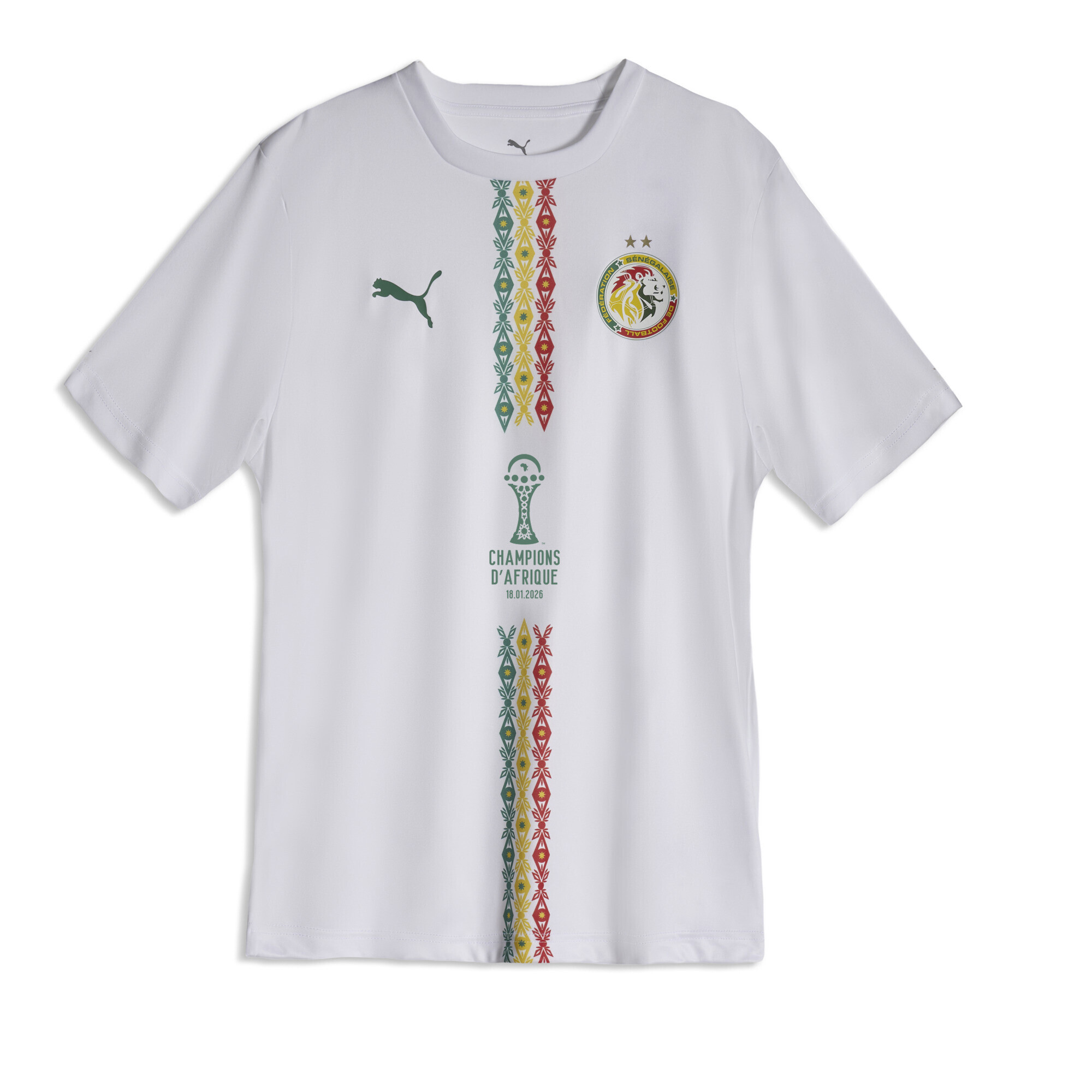 PUMA T shirt Vainqueur CAN TotalEnergies 2025 Sénégal Homme Accessoires