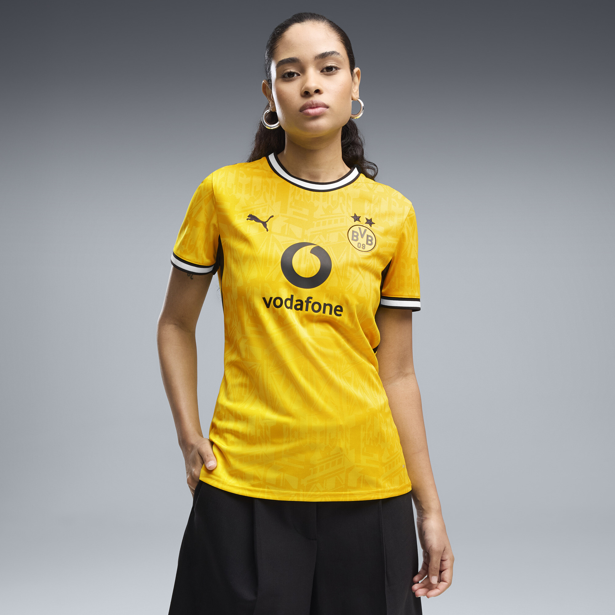 PUMA Women's Borussia Dortmund 2026 Home Replica Jersey, Large, Yellow