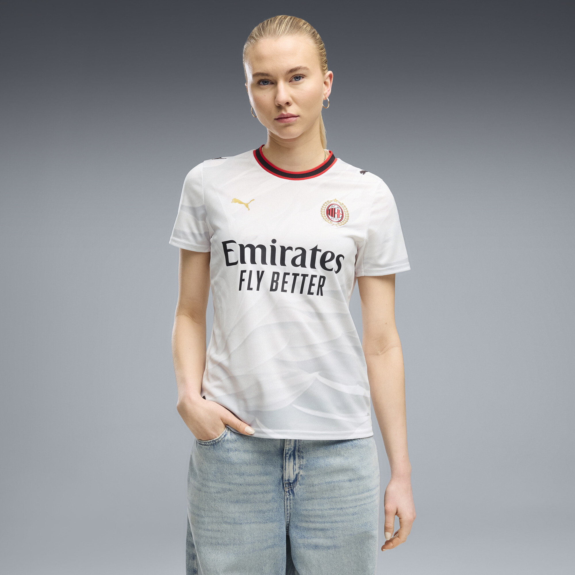 PUMA Maillot Away 2627 AC Milan Femme Vtements Blanc XL 100 €