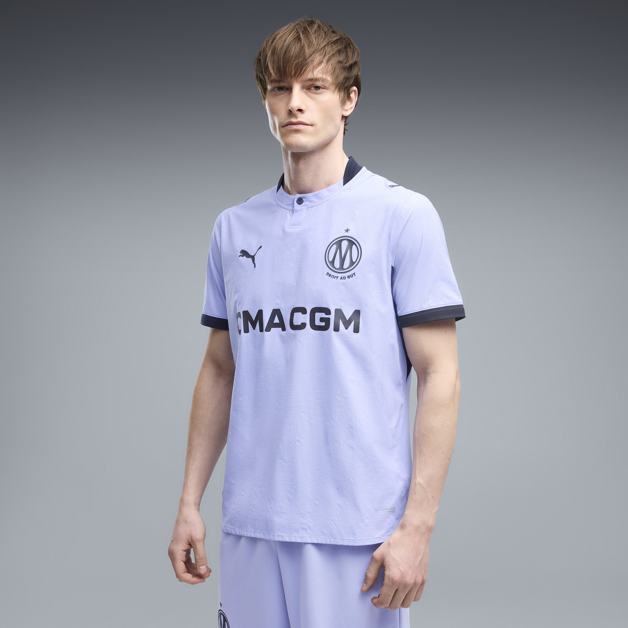PUMA Olympique de Marseille 26/27 Authentic Ausweichtrikot Herren, Accessoires, Lila, XXL